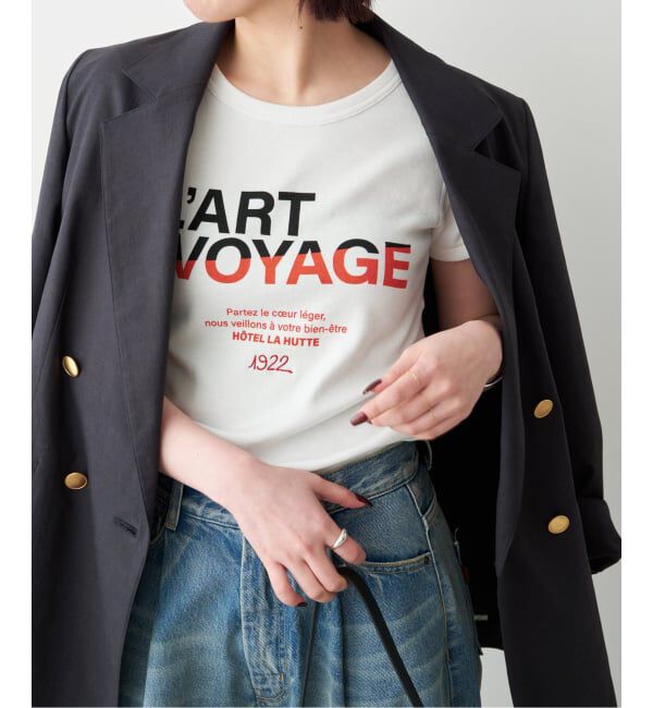 Spick and Span「La Hutte / ラ ユット 別注リブ編み MINI Tee*」|Tシャツ・カットソー|