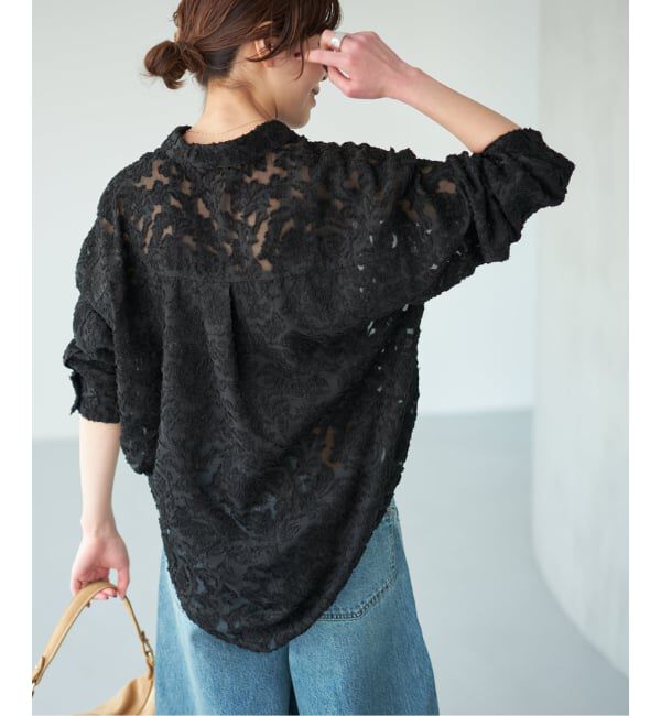 Spick and Span「《WEB限定 / 追加2》シアージャガードシャツ」|シャツ・ブラウス|