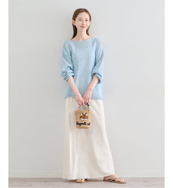 U by SPICK&SPAN「《予約》ペーパーヤーン2WAYプルオーバー」|ニット・セーター|