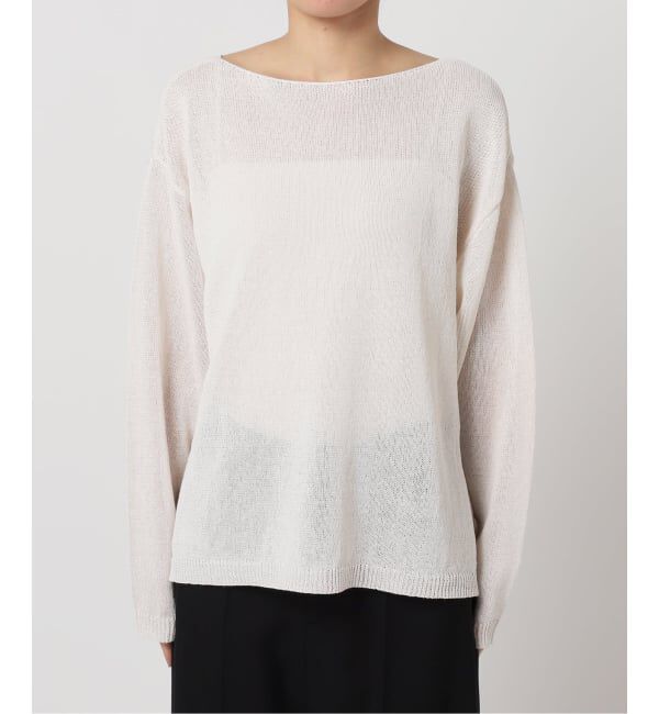 U by SPICK&SPAN「《予約》ペーパーヤーン2WAYプルオーバー」|ニット・セーター|