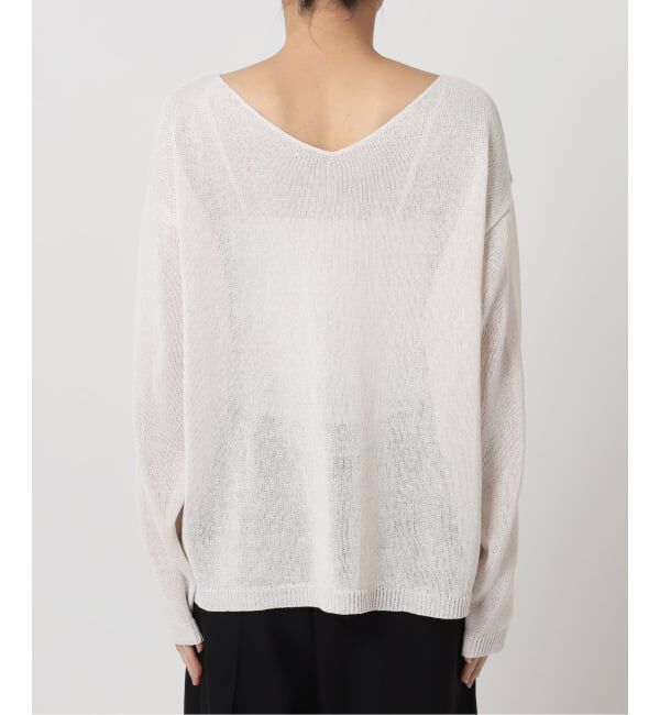 U by SPICK&SPAN「《予約》ペーパーヤーン2WAYプルオーバー」|ニット・セーター|