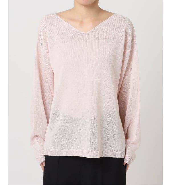 U by SPICK&SPAN「《予約》ペーパーヤーン2WAYプルオーバー」|ニット・セーター|