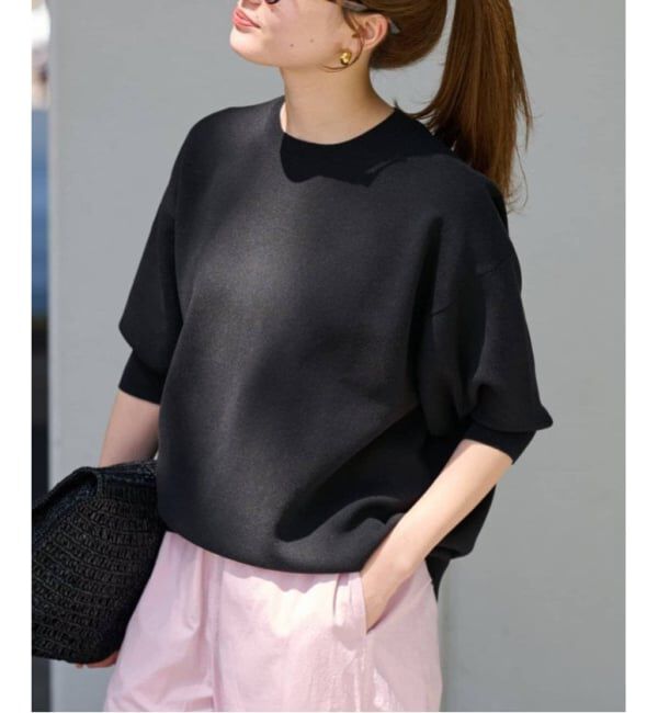 FRAMeWORK「≪一部カラーWEB限定 / 追加≫ウォッシャブルスムースプルオーバー 3」|ニット・セーター|ブラック