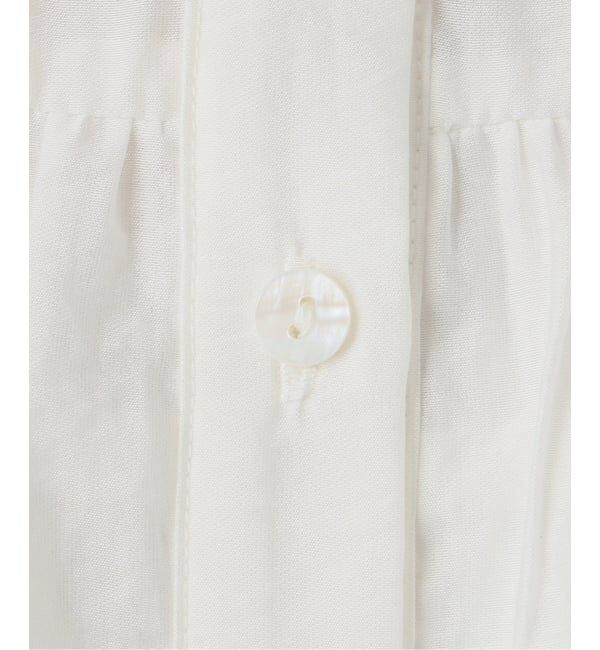  「【洗える】ダブルフリルシャツ」|シャツ・ブラウス|