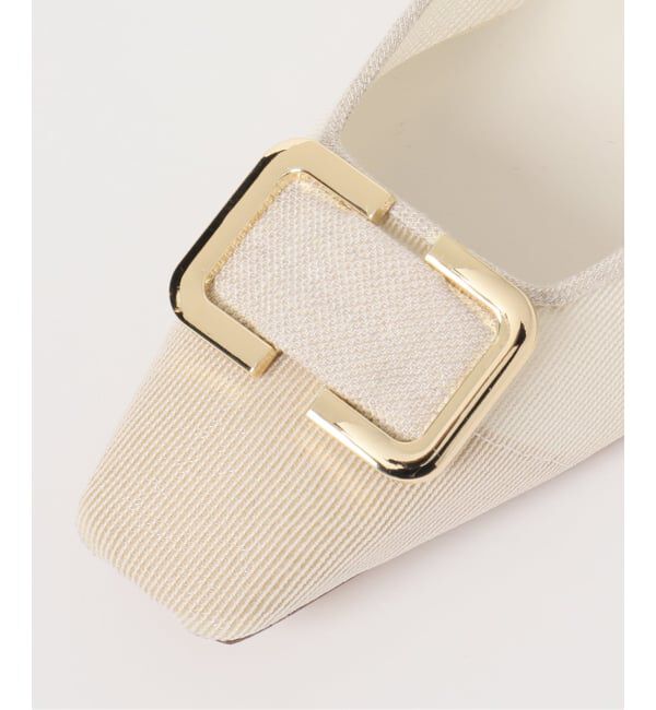  「5cmスクエアチュールバックルパンプス」|パンプス|