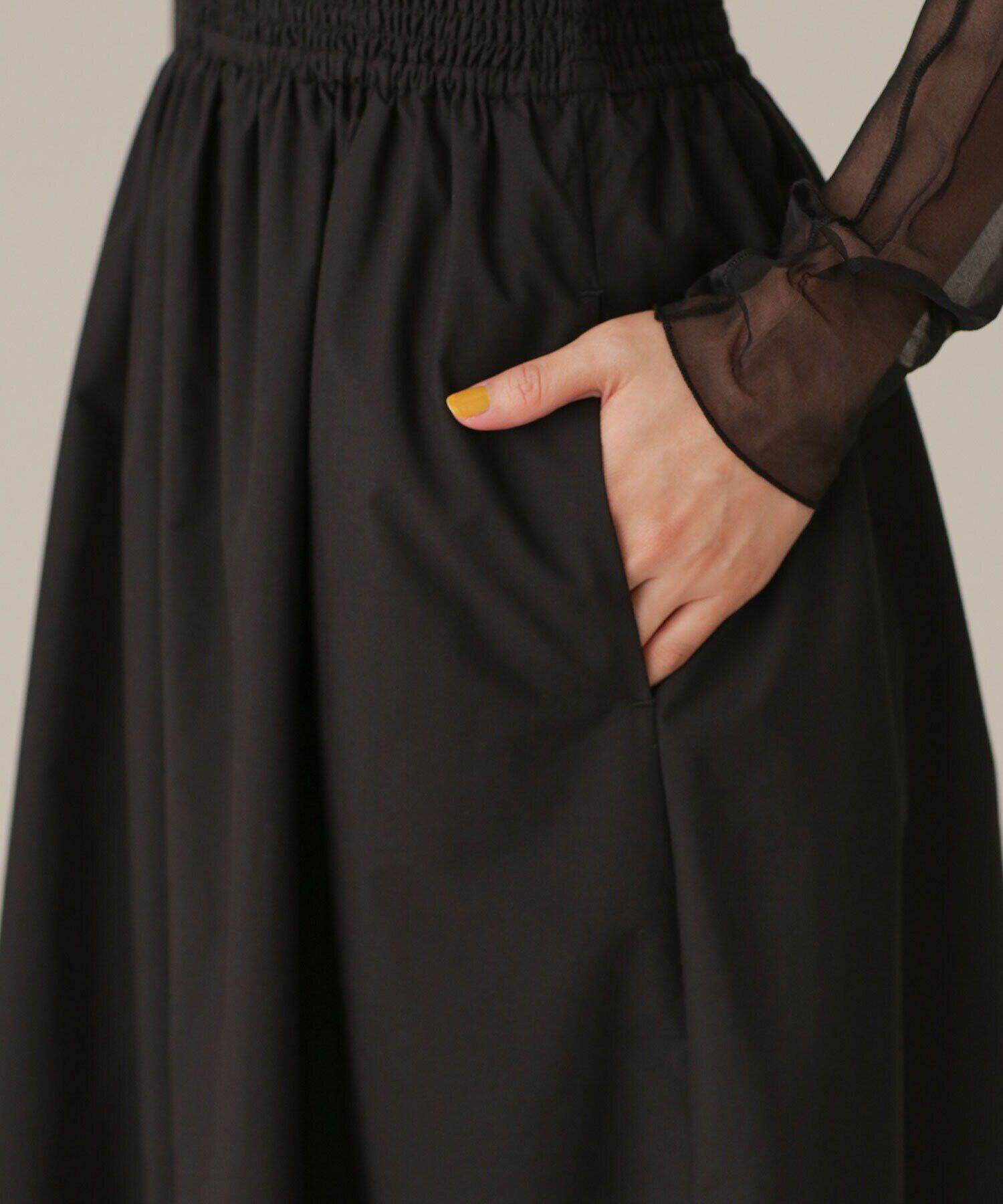 nano･universe「LB.03/シャーリングワンピース」|ワンピース|