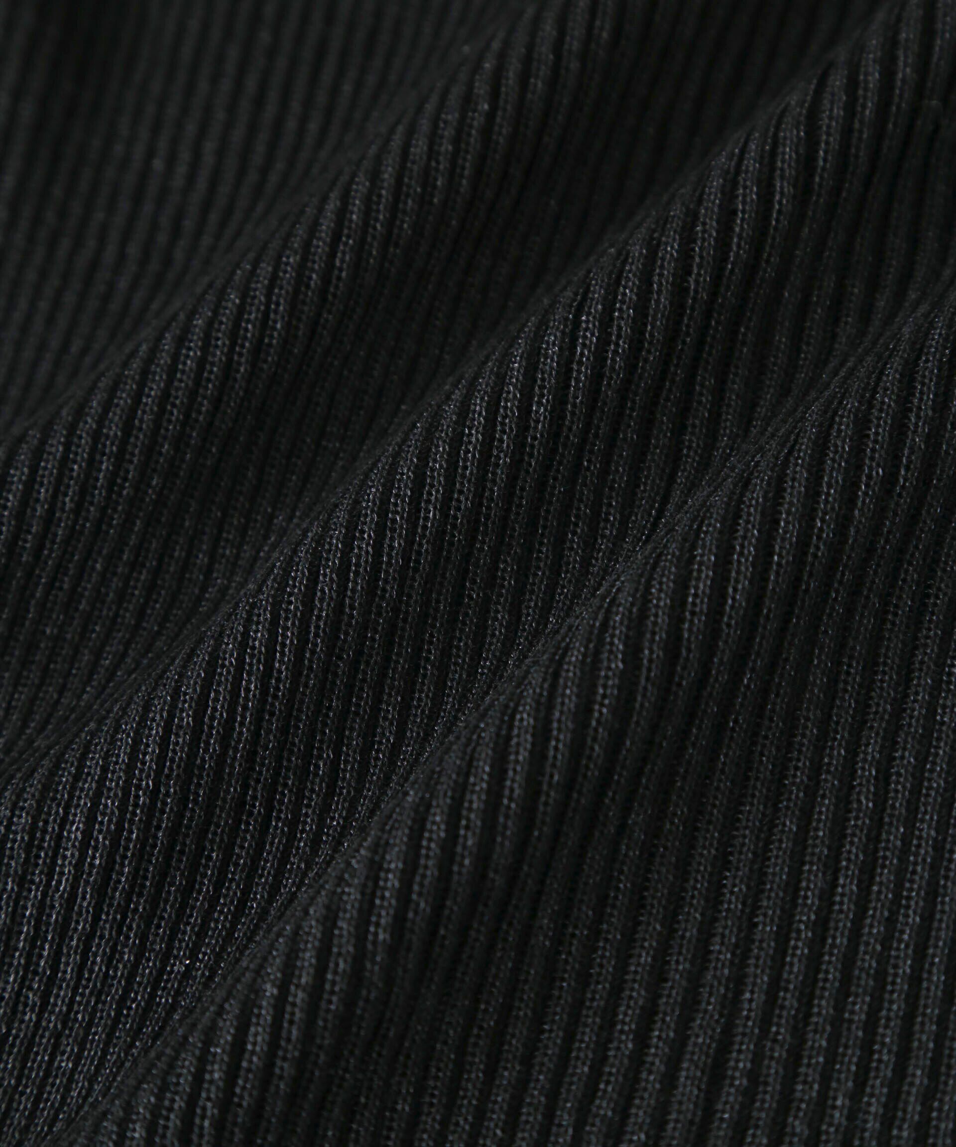 nano･universe「シアーブライトリブ衿付きカーディガン」|ニット・セーター|