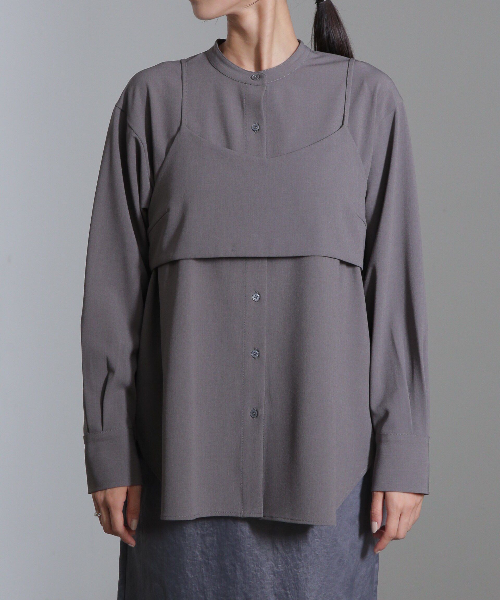 nano･universe「ショートキャミ付シャツ」|シャツ・ブラウス|