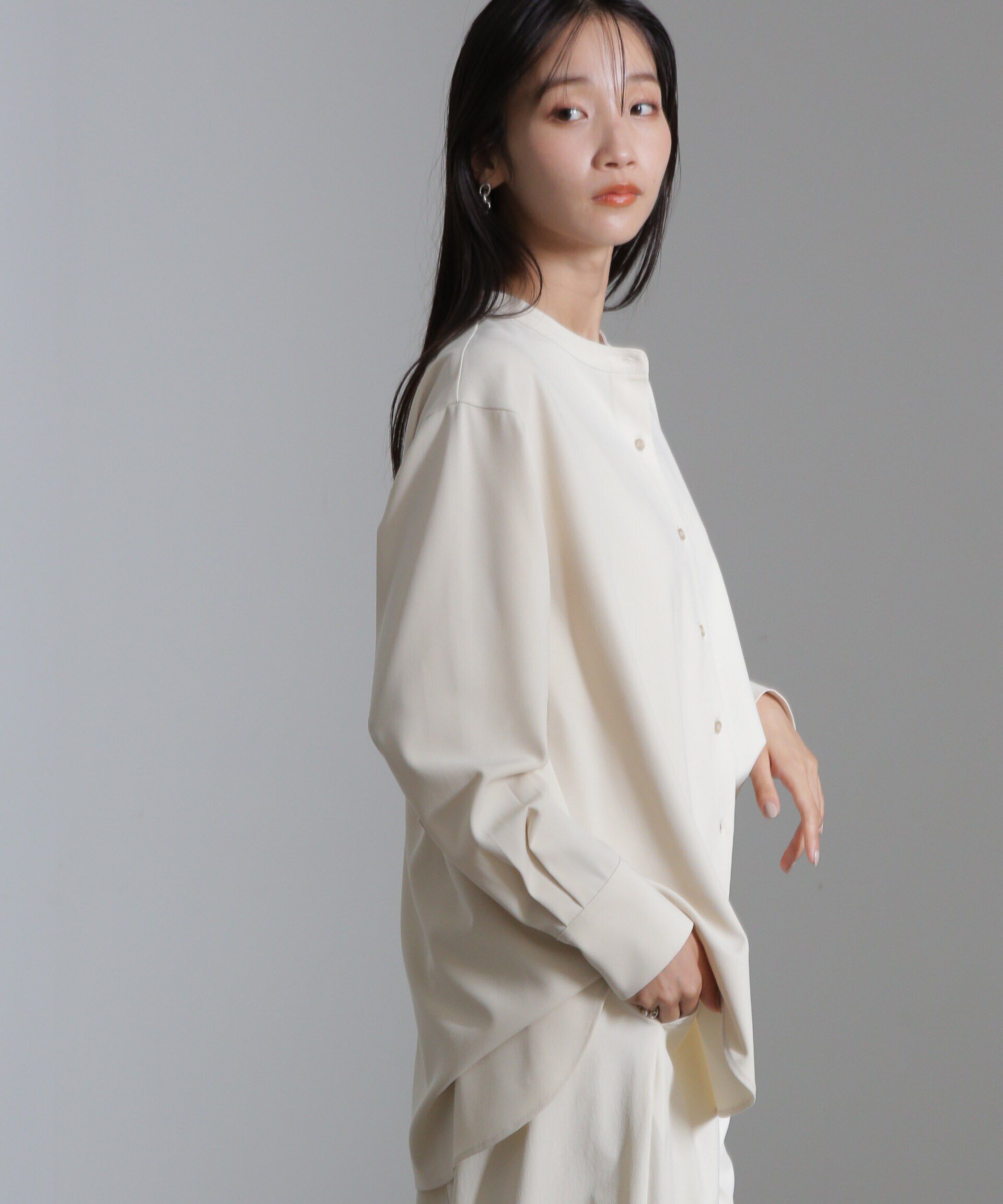 nano･universe「ショートキャミ付シャツ」|シャツ・ブラウス|