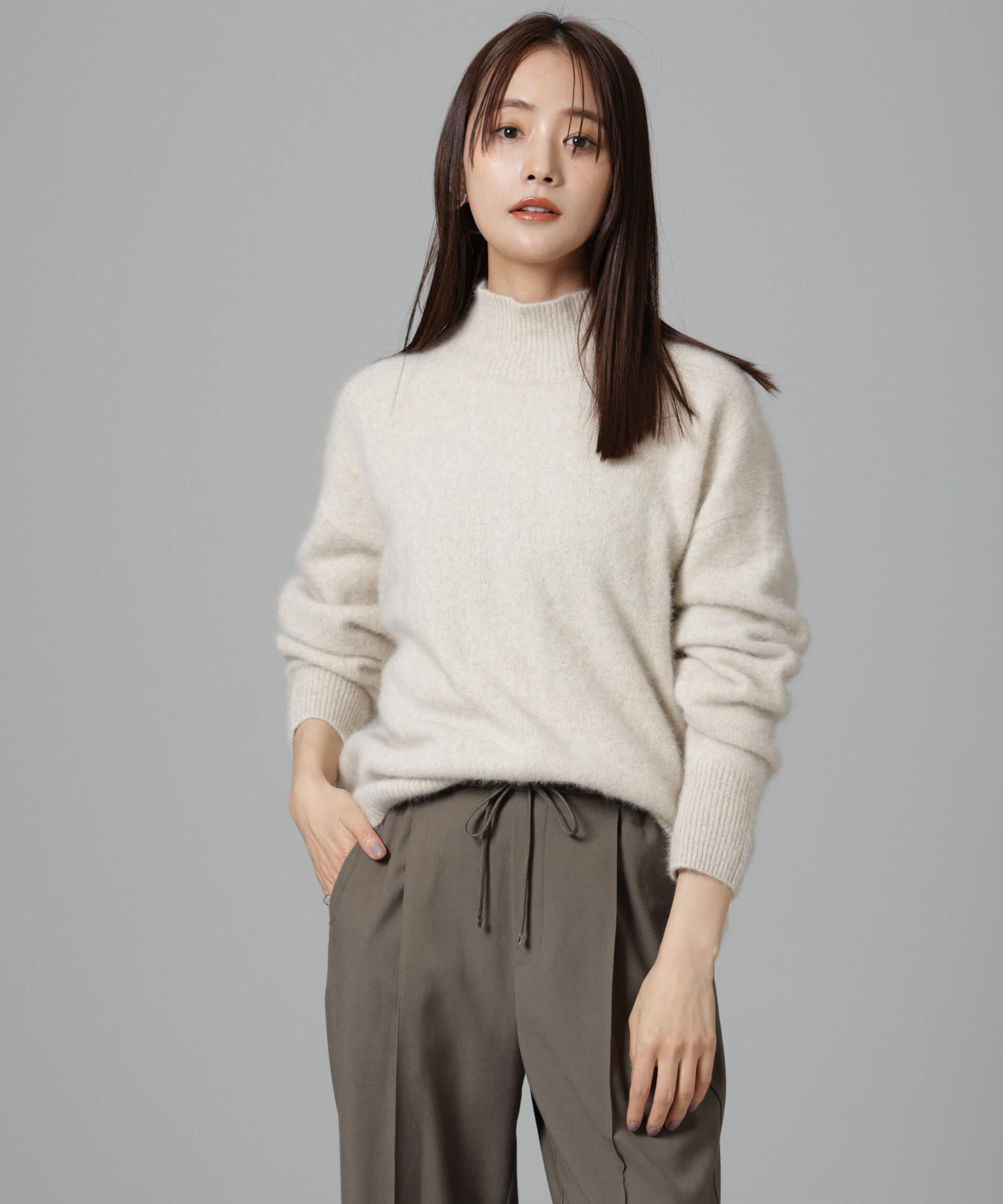 nano･universe「ウォッシャブルフォックスタートルネックプルオーバー」|ニット・セーター|