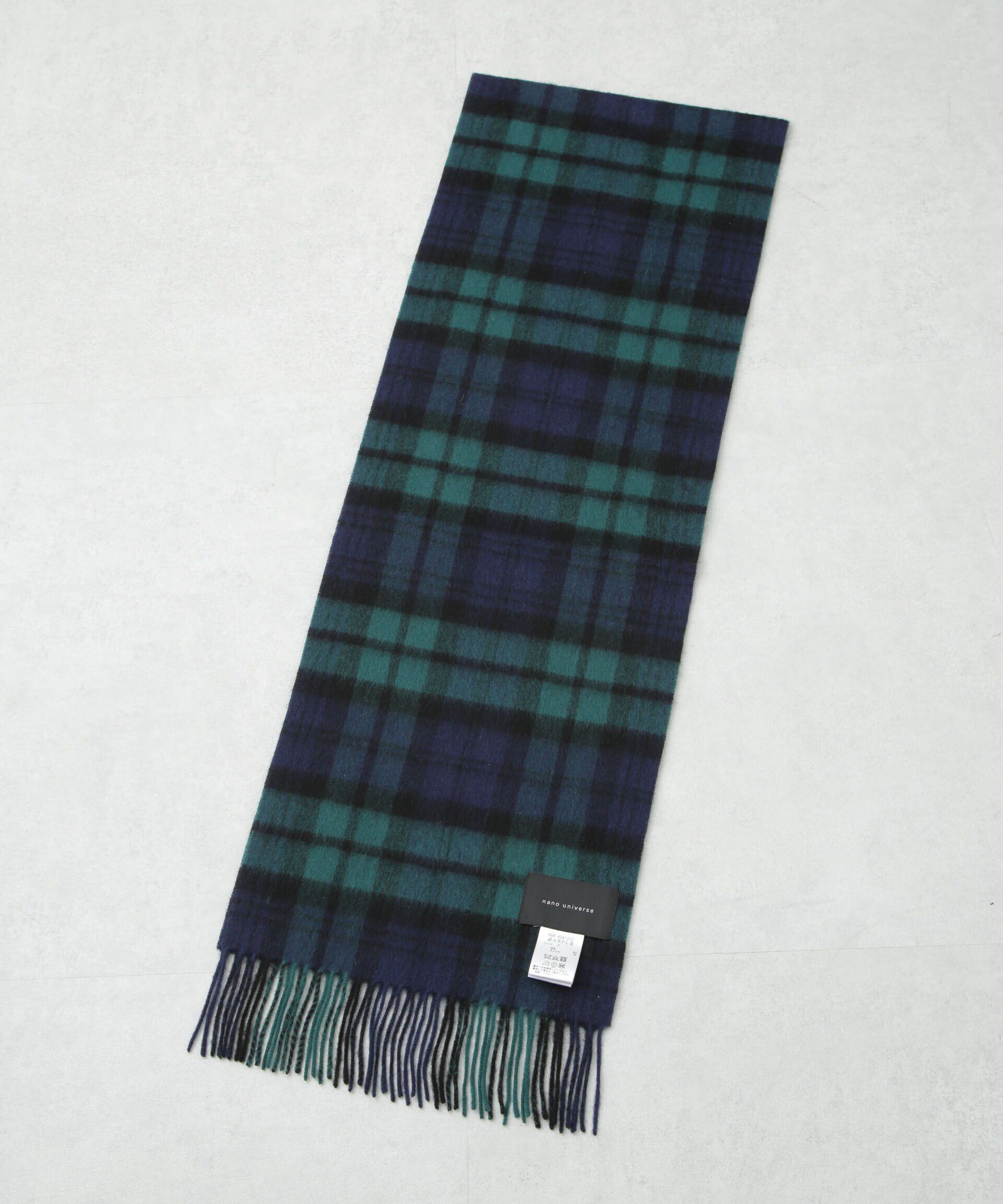 nano･universe「ソフトカシミヤブレンドチェックマフラー」|マフラー|