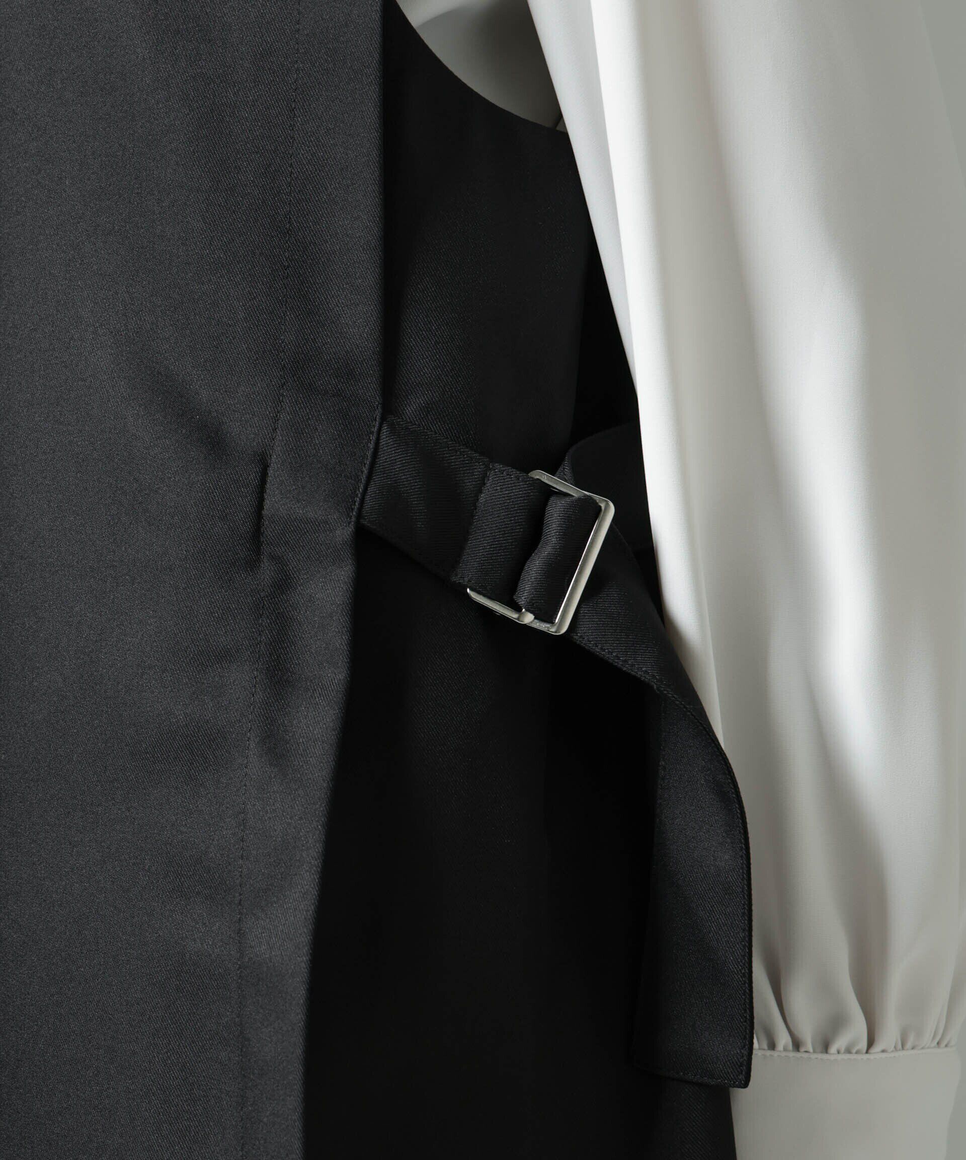 nano･universe「サイドベルトロングジレ（セットアップ可）」|テーラードジャケット|