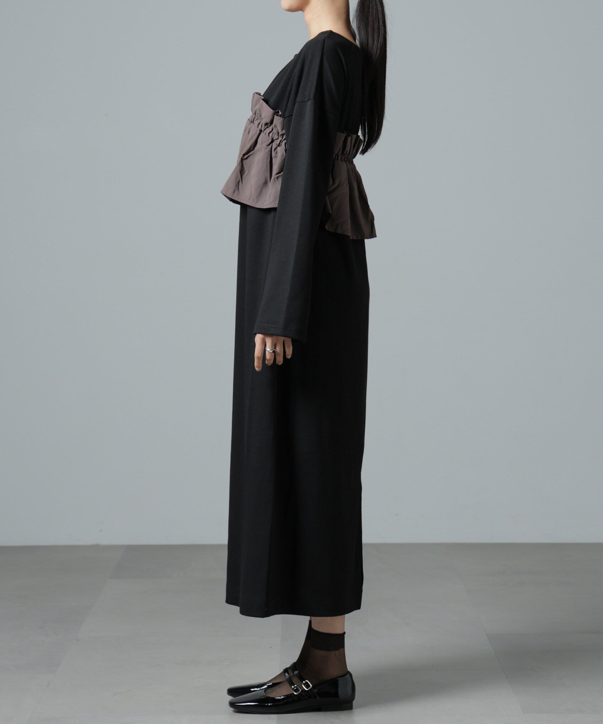 nano･universe「ビスチェレイヤード風カットワンピース」|ワンピース|