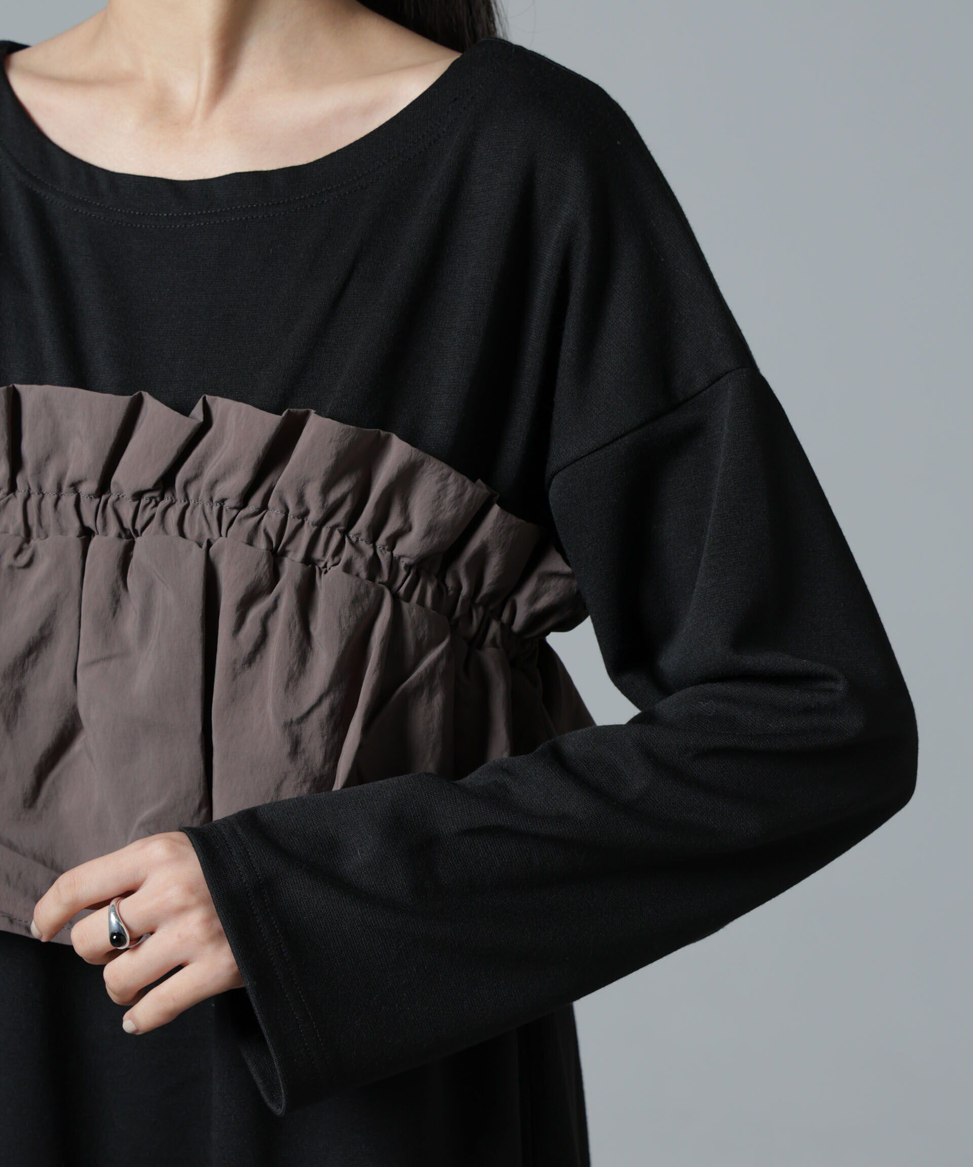 nano･universe「ビスチェレイヤード風カットワンピース」|ワンピース|