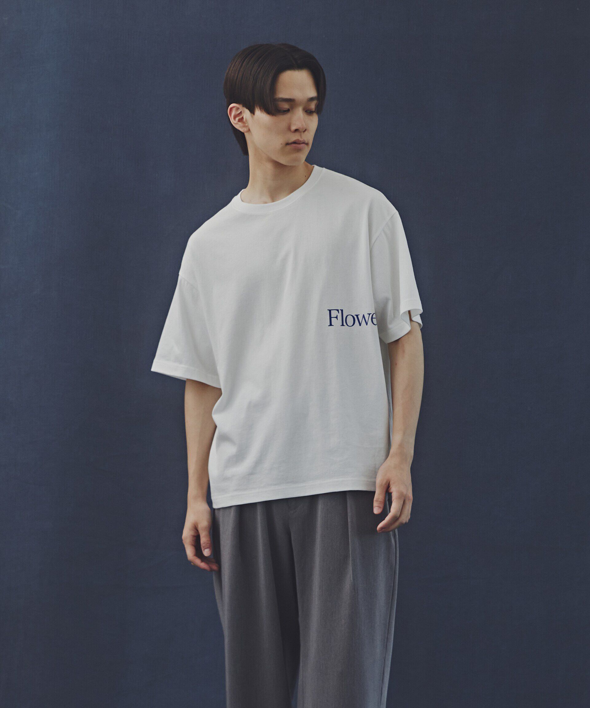 nano･universe「「Commonuse」ヴィンテージライク Flowers Tシャツ」|Tシャツ・カットソー|