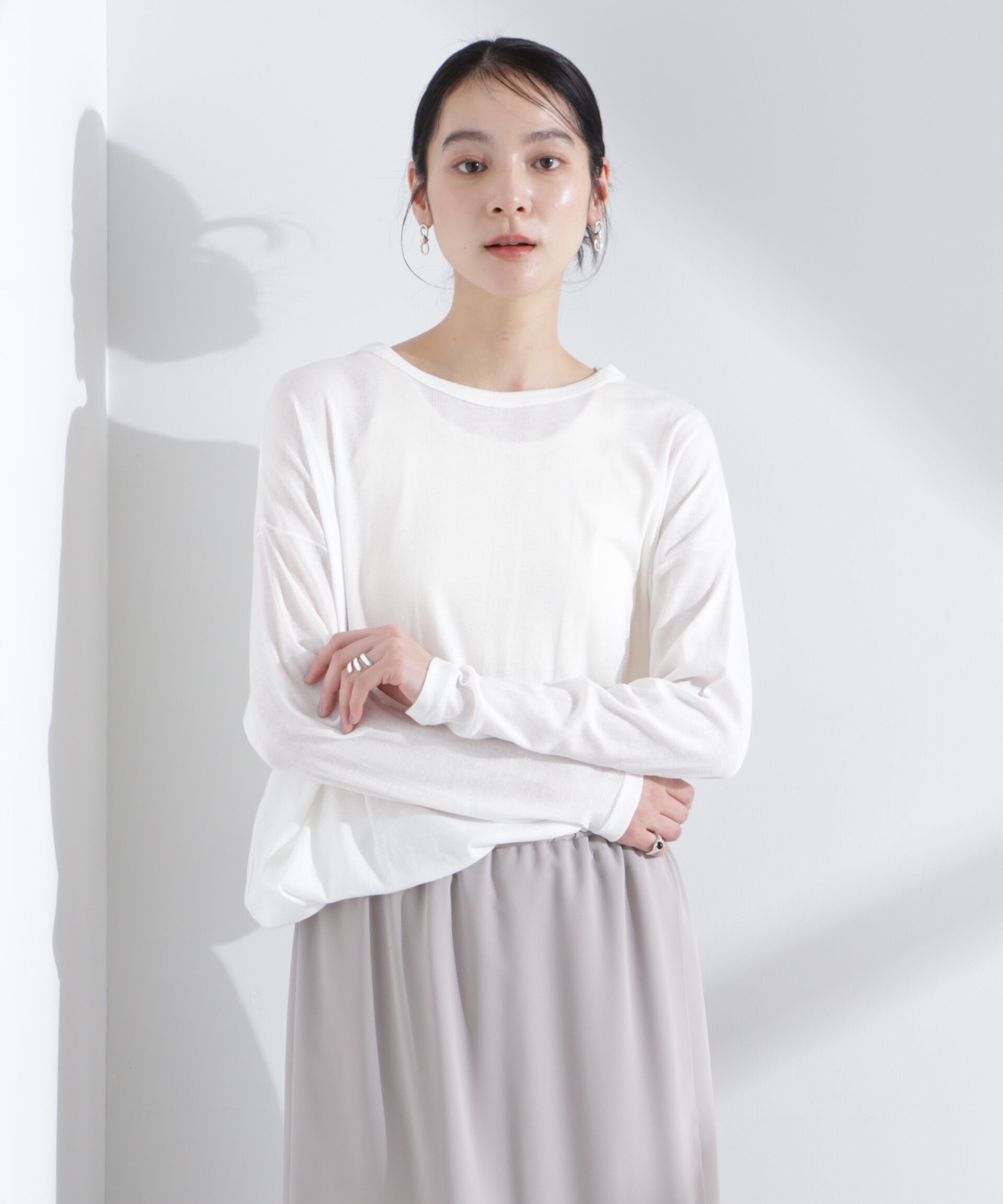 nano･universe「Robert P. Miller/Light Prib Crew L/S tee」|Tシャツ・カットソー|