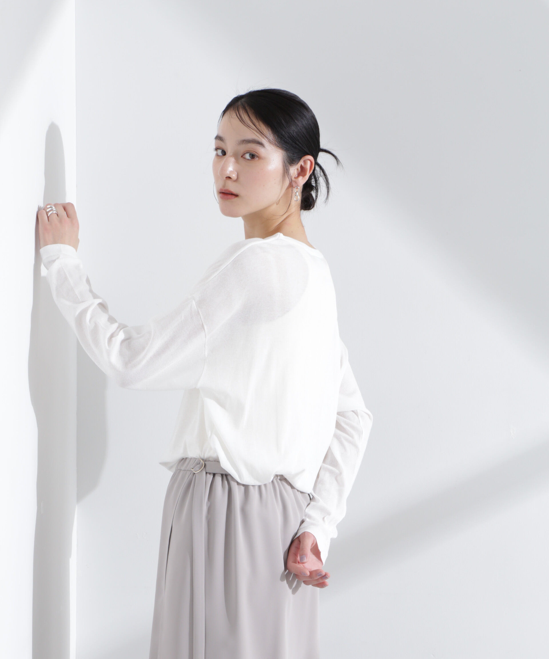 nano･universe「Robert P. Miller/Light Prib Crew L/S tee」|Tシャツ・カットソー|