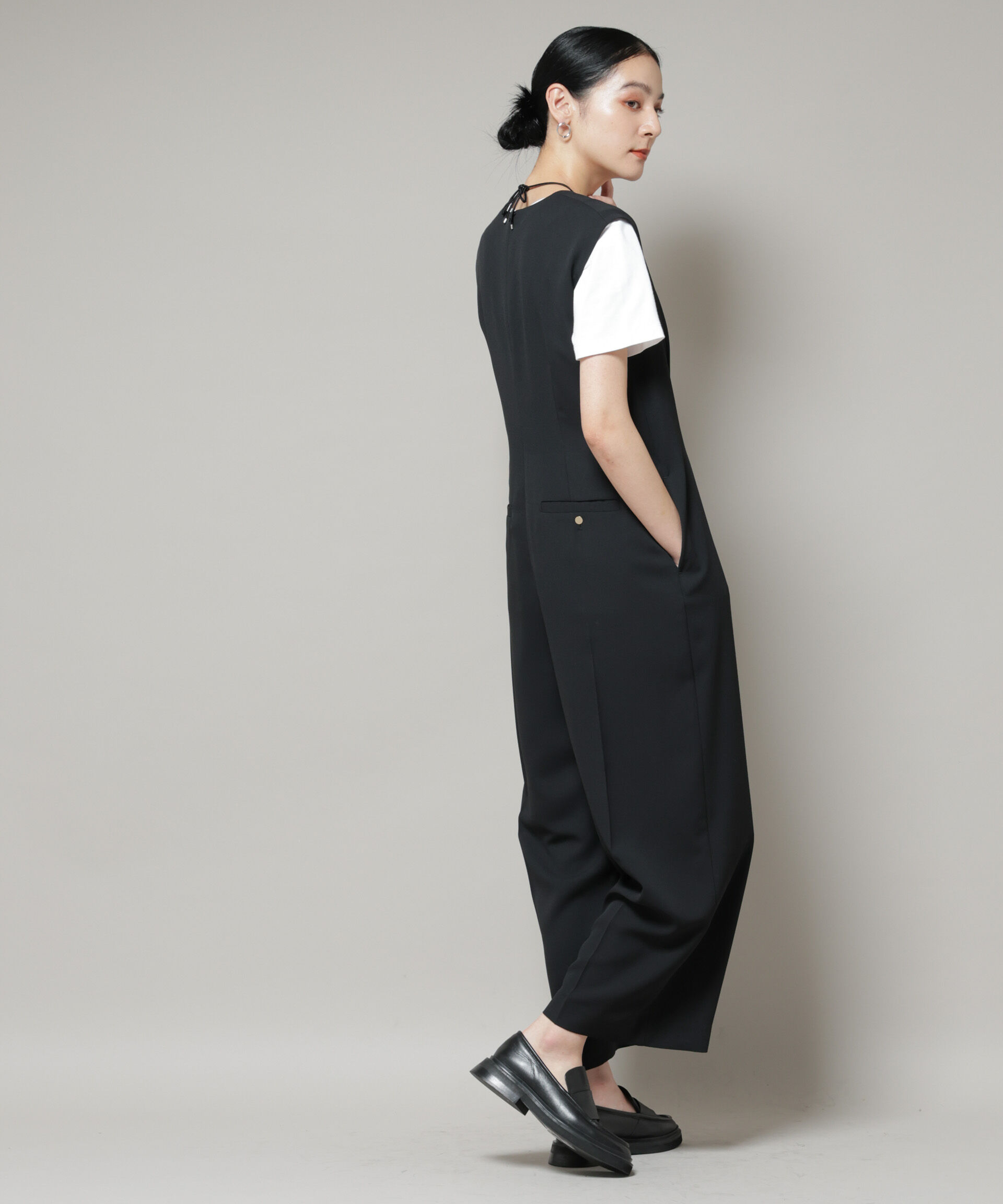 nano･universe「Vネックオールインワン」|ワンピース|