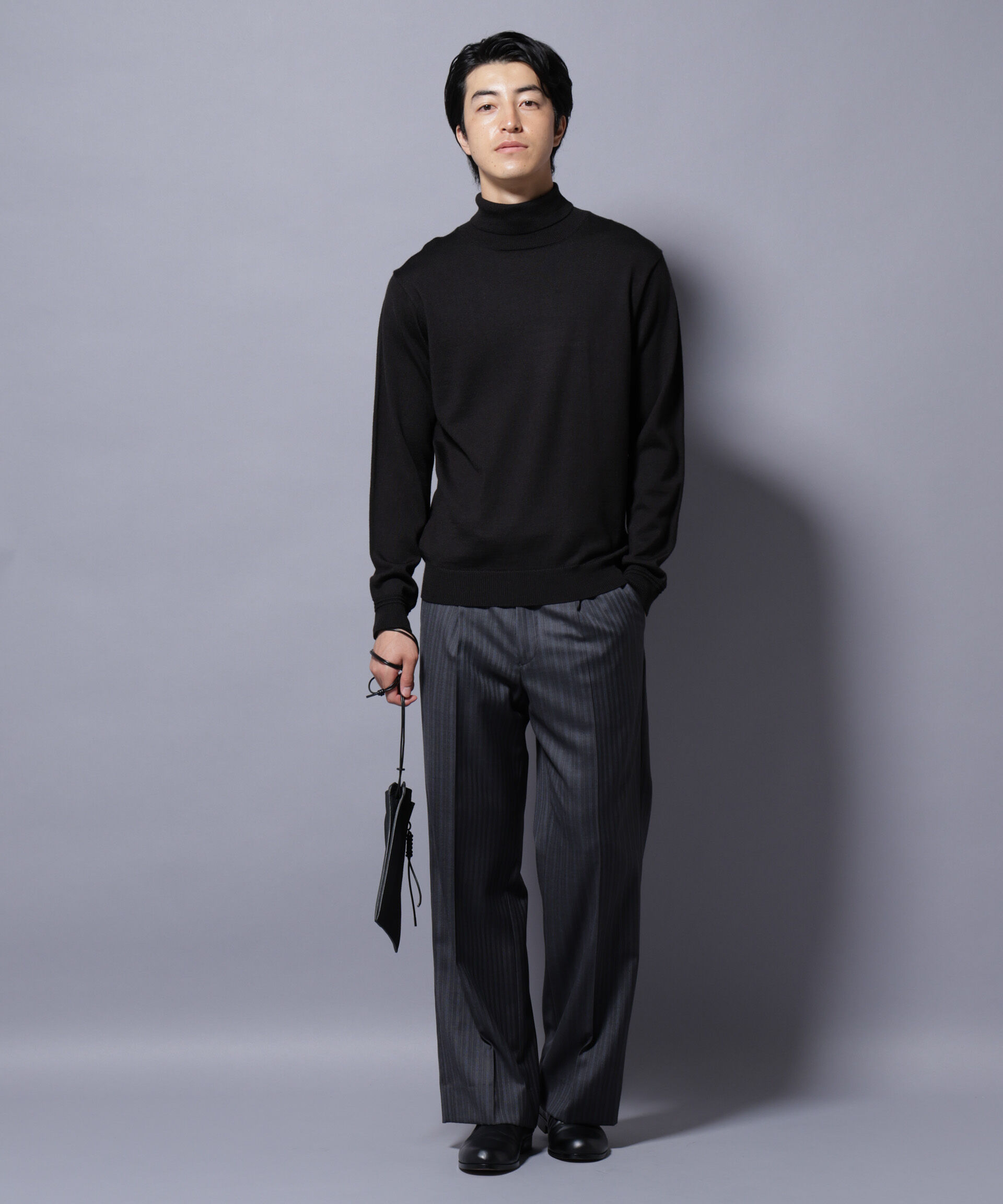 nano･universe「タスマニアミックスタートルニット」|ニット・セーター|