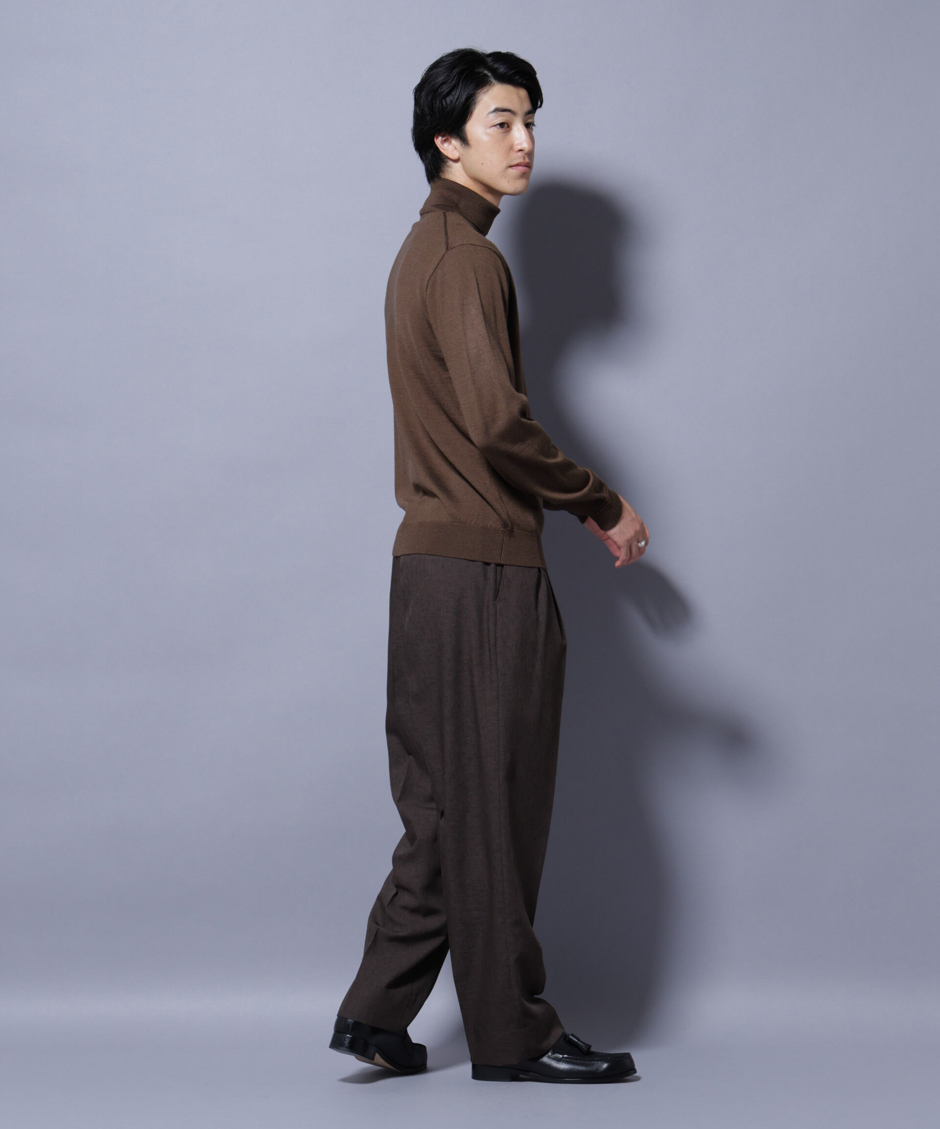 nano･universe「タスマニアミックスタートルニット」|ニット・セーター|