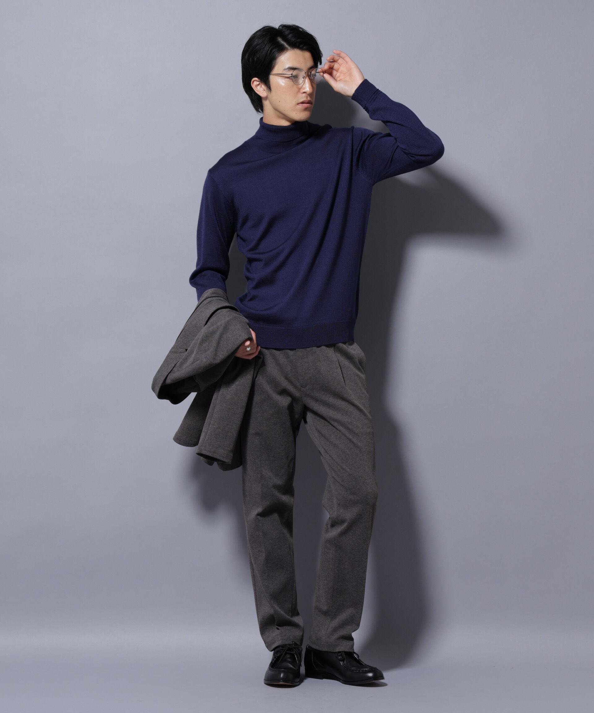 nano･universe「タスマニアミックスタートルニット」|ニット・セーター|