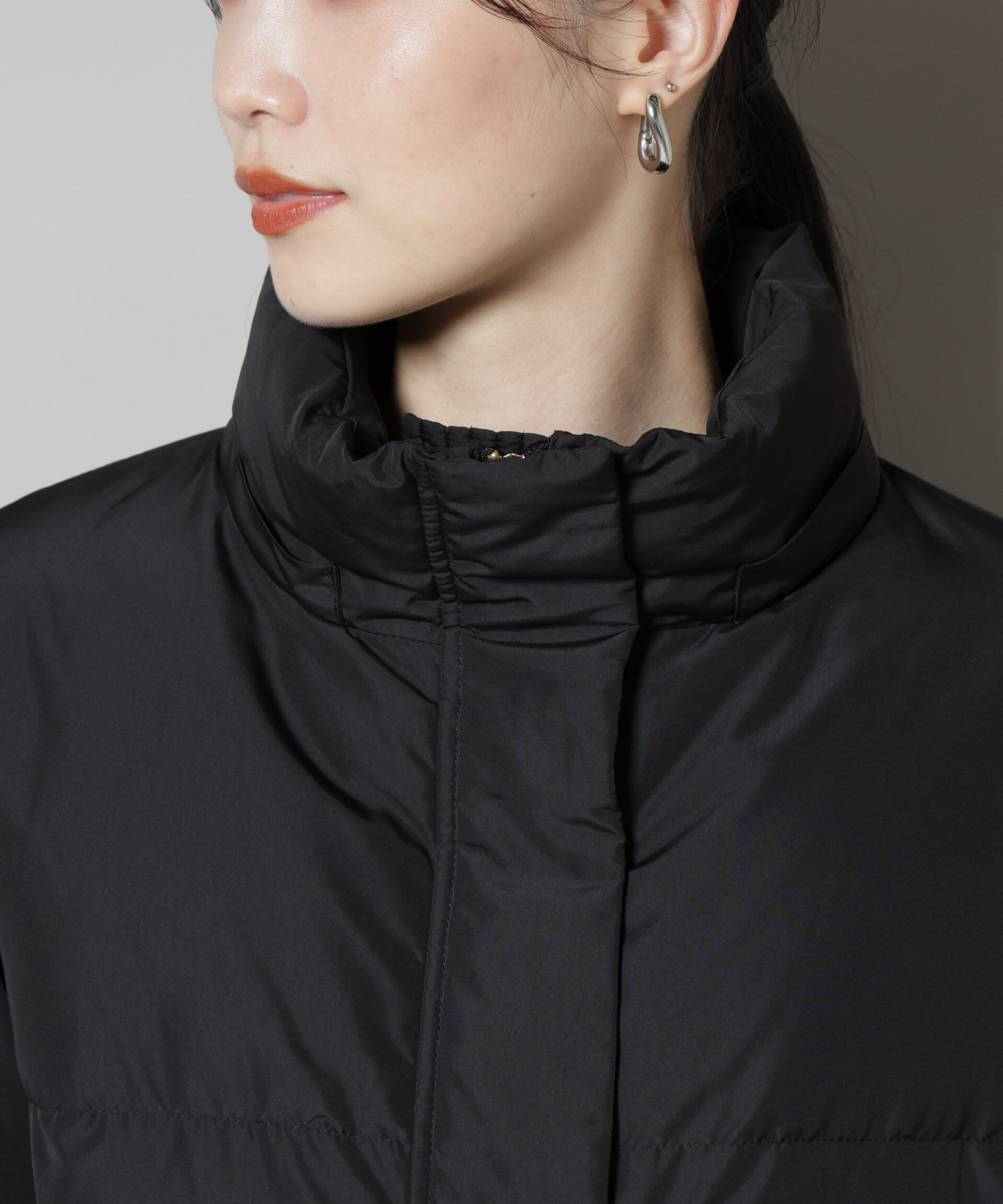 nano･universe「撥水加工 フードショートダウンコート」|ダウン|