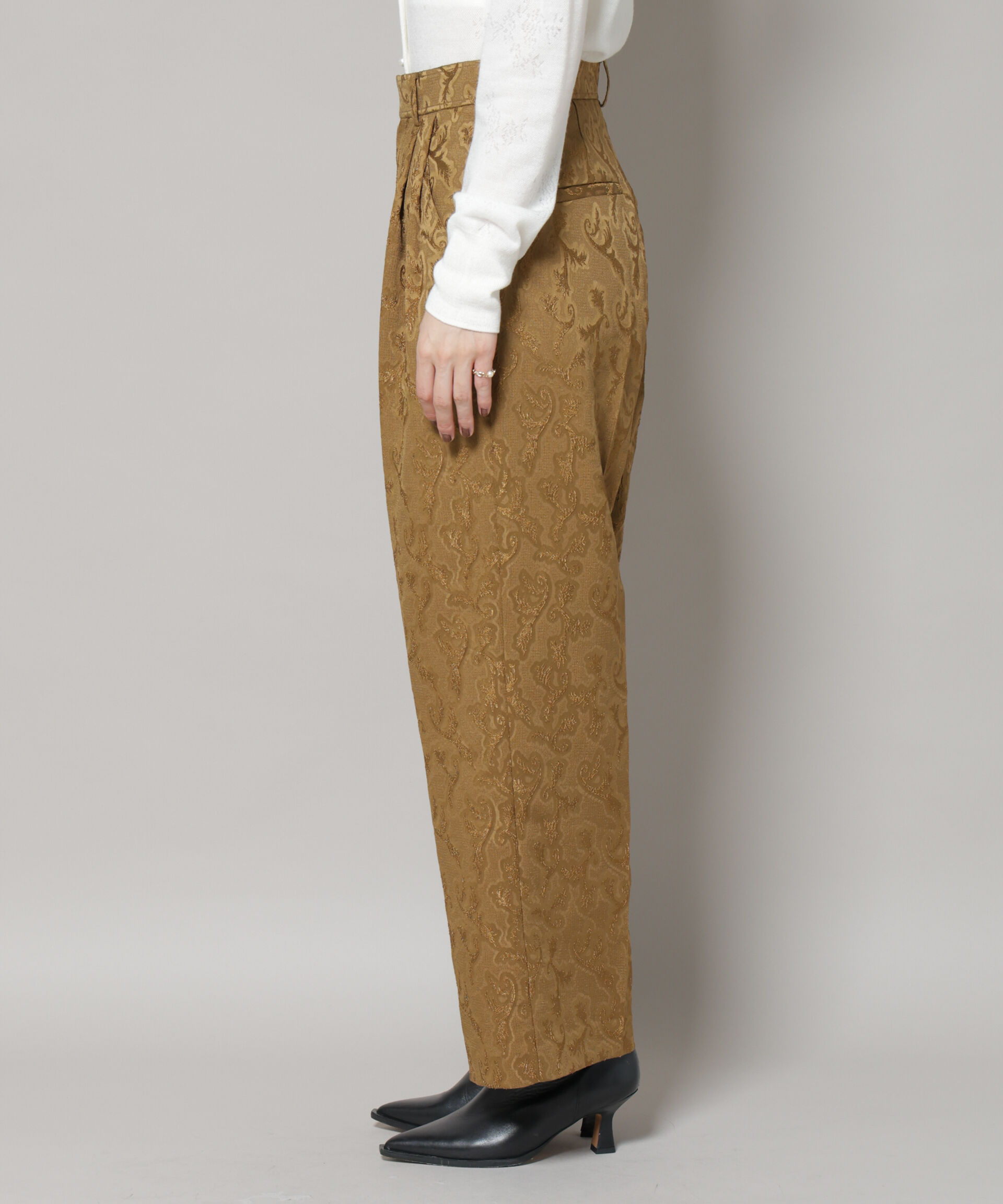 nano･universe「ジャガードタックパンツ」|チノ|