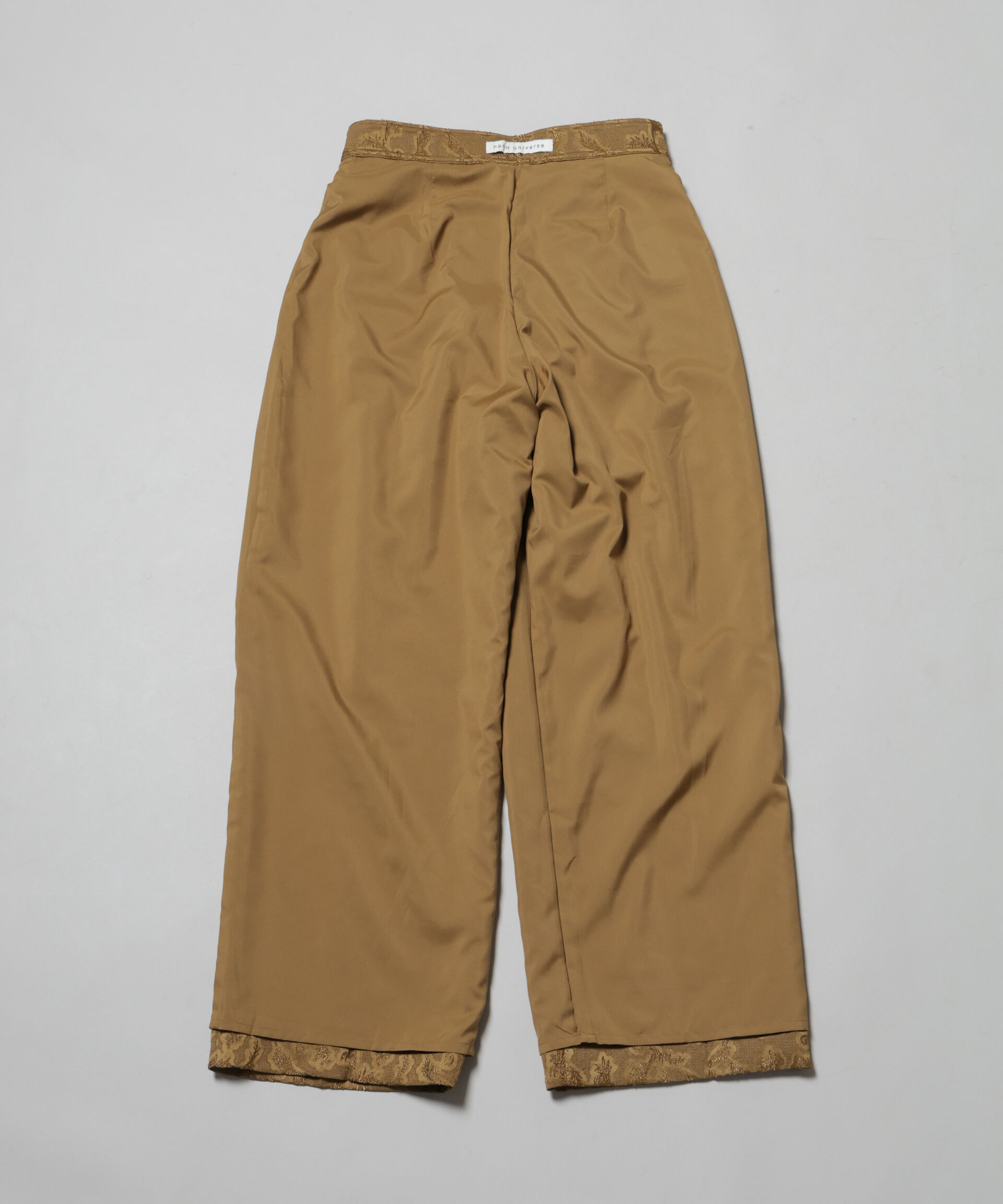 nano･universe「ジャガードタックパンツ」|チノ|