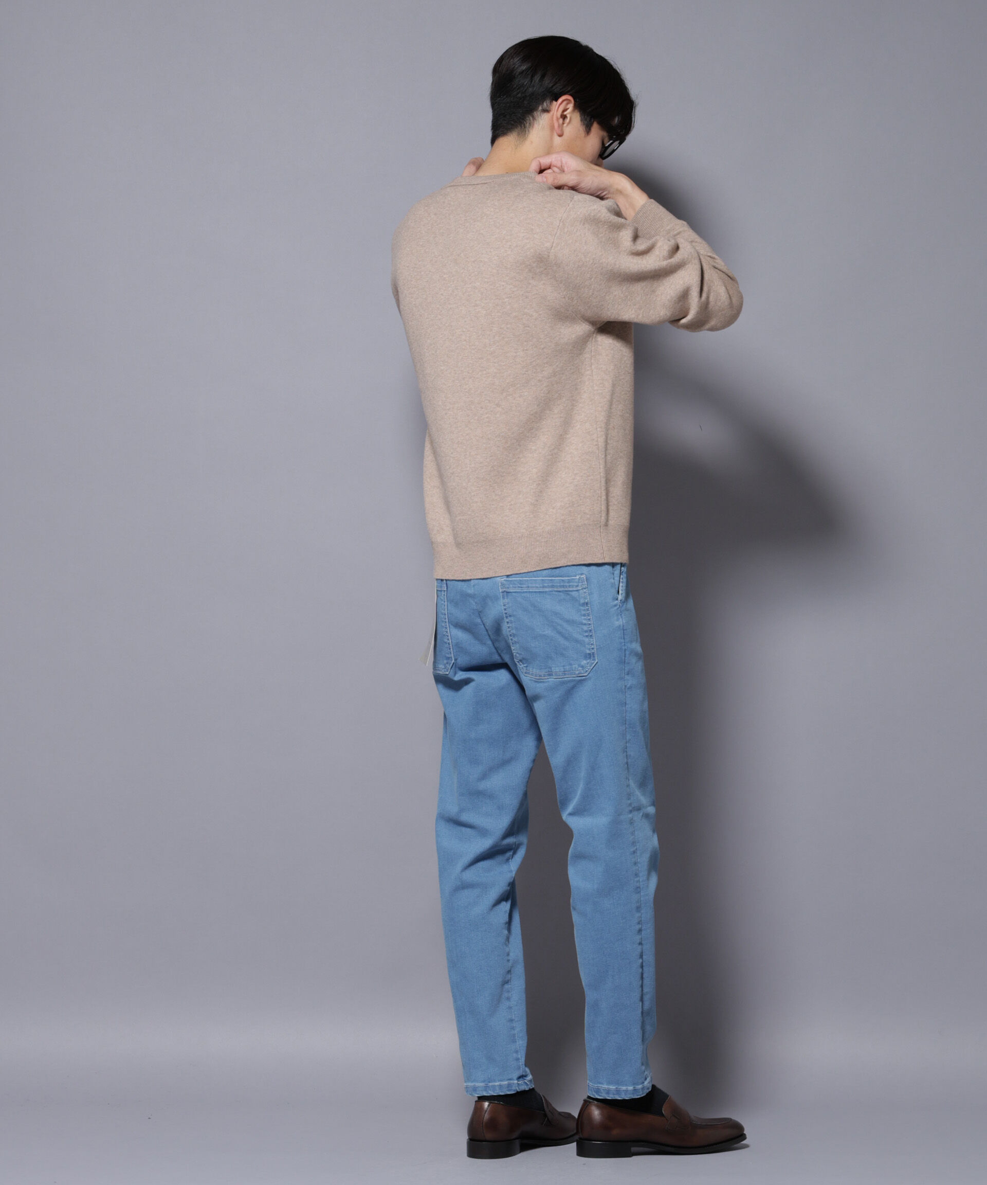 nano･universe「NORMANBROS/NORMANBROS別注 ストレッチイージーデニム」|チノ|