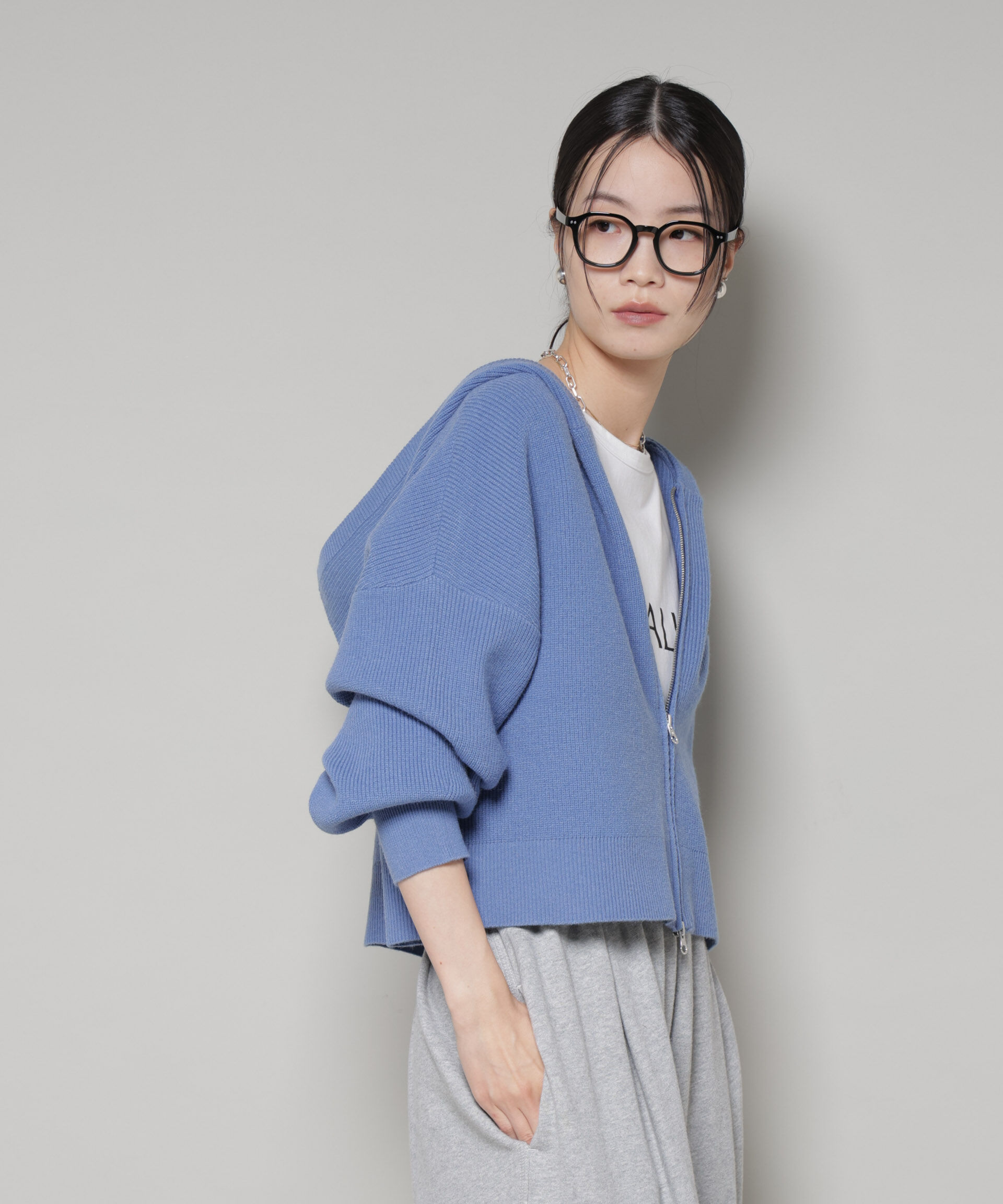 nano･universe「PENNEYS別注TheFOXニットフーディー」|ニット・セーター|