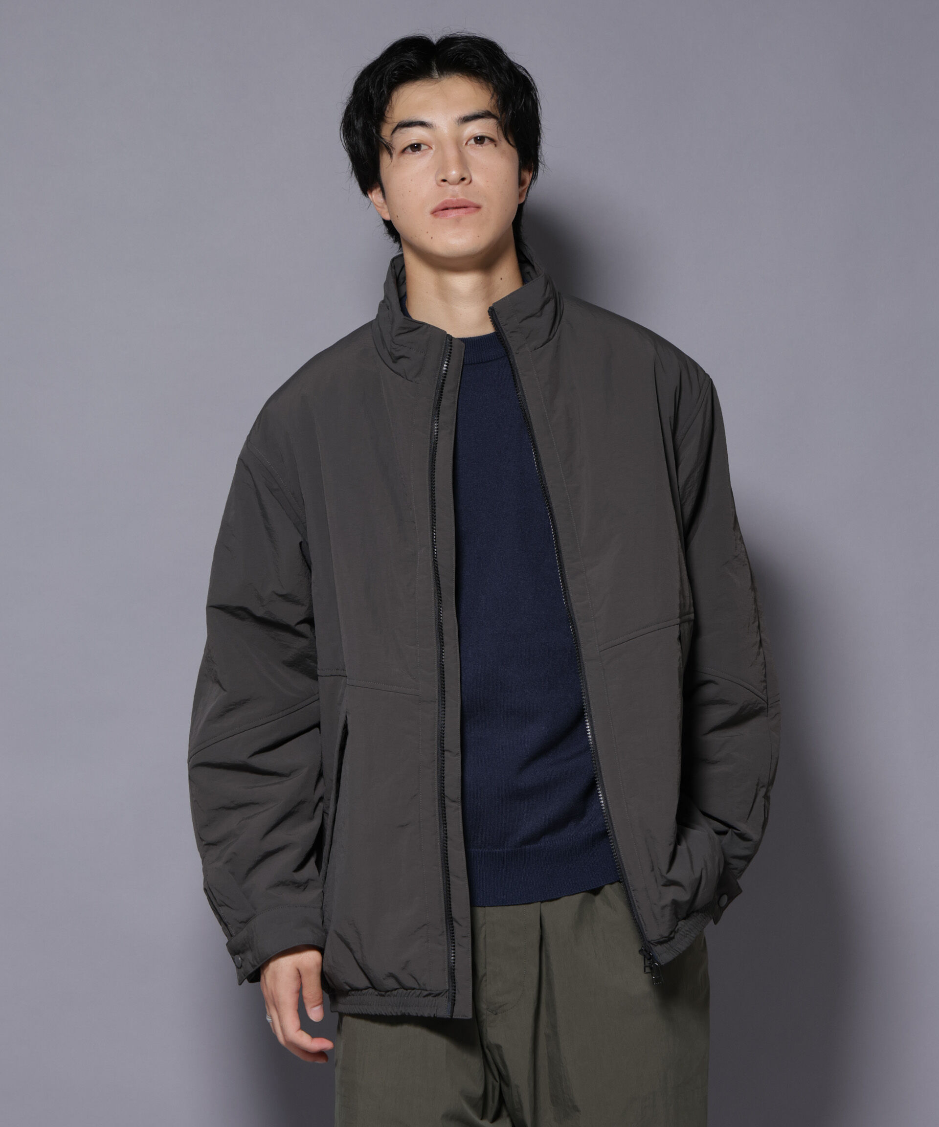 nano･universe「THERMOLITE(R)  スタンドZIPブルゾン」|ブルゾン・スタジャン|