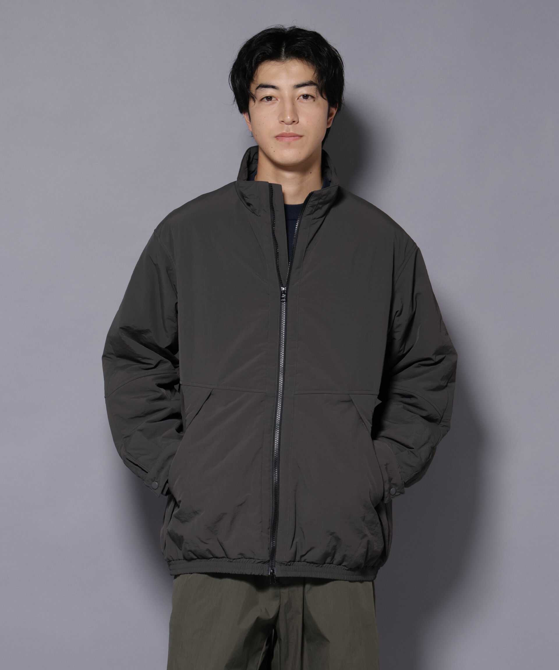 nano･universe「THERMOLITE(R)  スタンドZIPブルゾン」|ブルゾン・スタジャン|