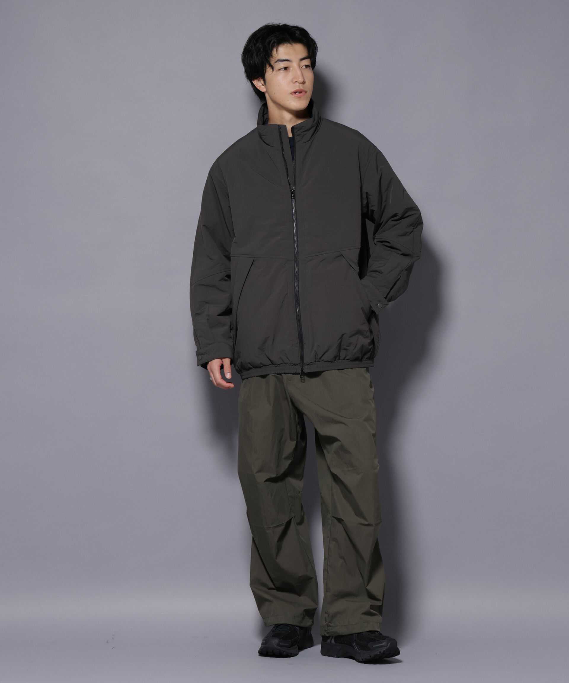 nano･universe「THERMOLITE(R)  スタンドZIPブルゾン」|ブルゾン・スタジャン|