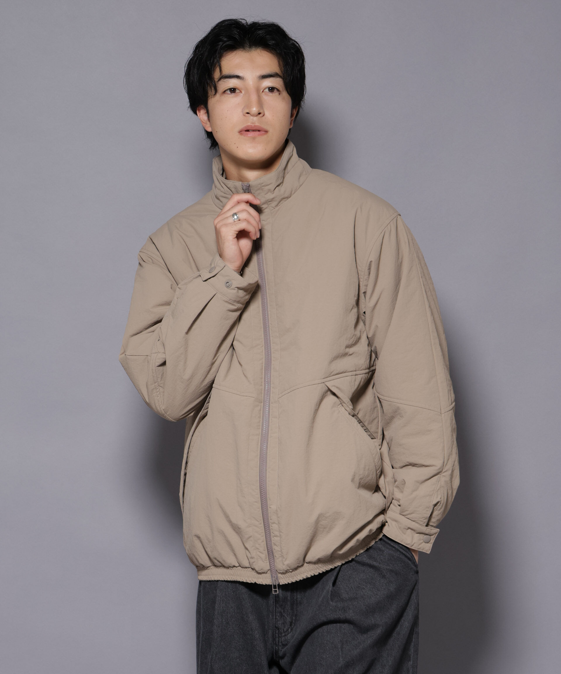 nano･universe「THERMOLITE(R)  スタンドZIPブルゾン」|ブルゾン・スタジャン|