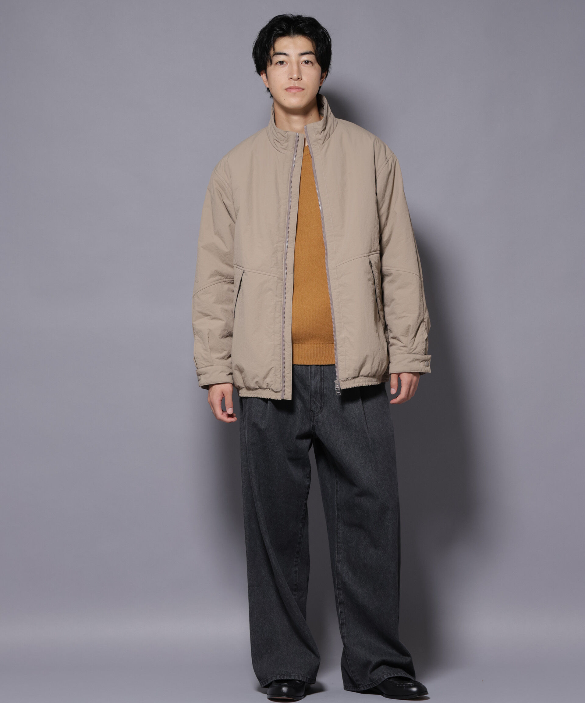 nano･universe「THERMOLITE(R)  スタンドZIPブルゾン」|ブルゾン・スタジャン|