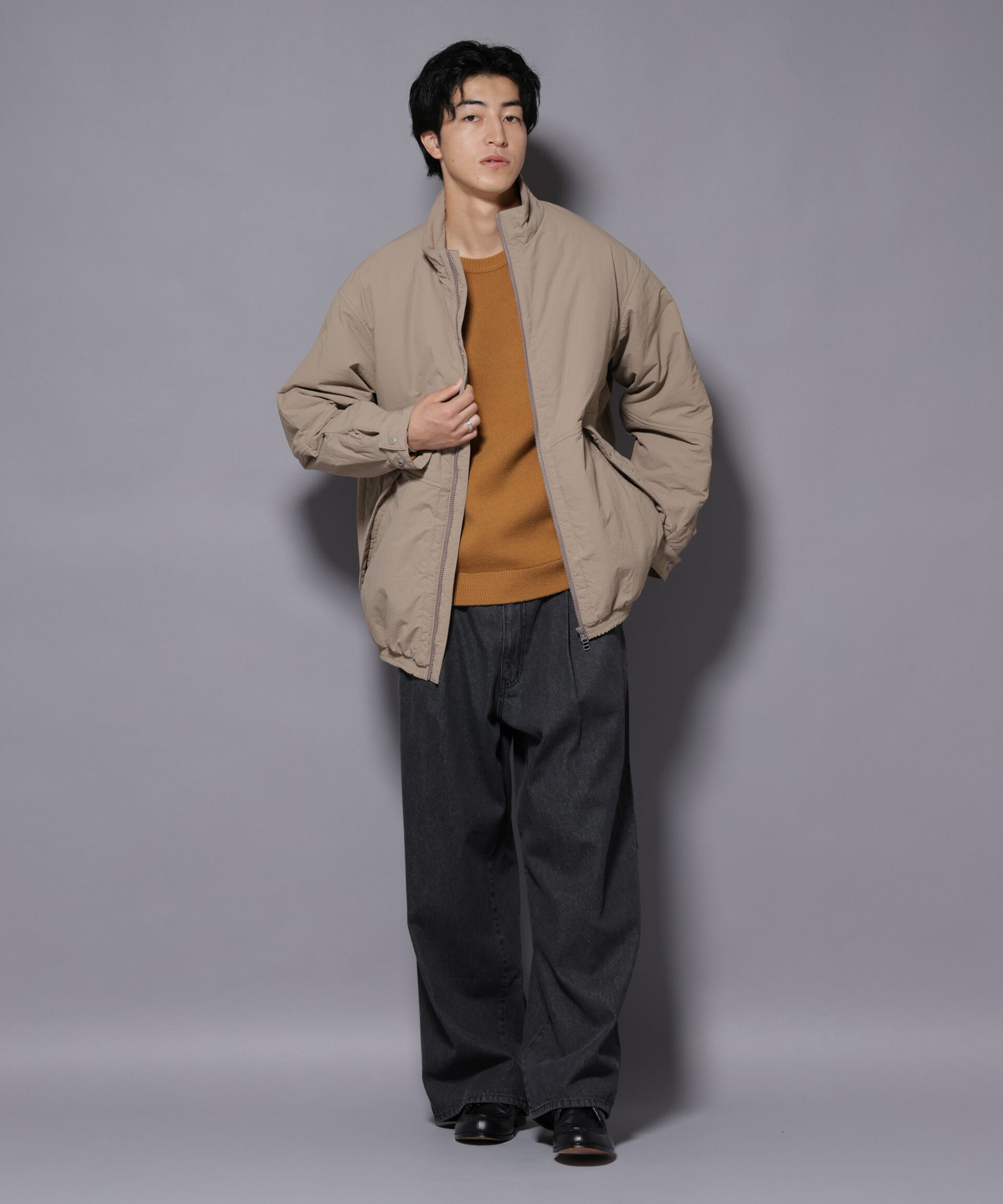 nano･universe「THERMOLITE(R)  スタンドZIPブルゾン」|ブルゾン・スタジャン|