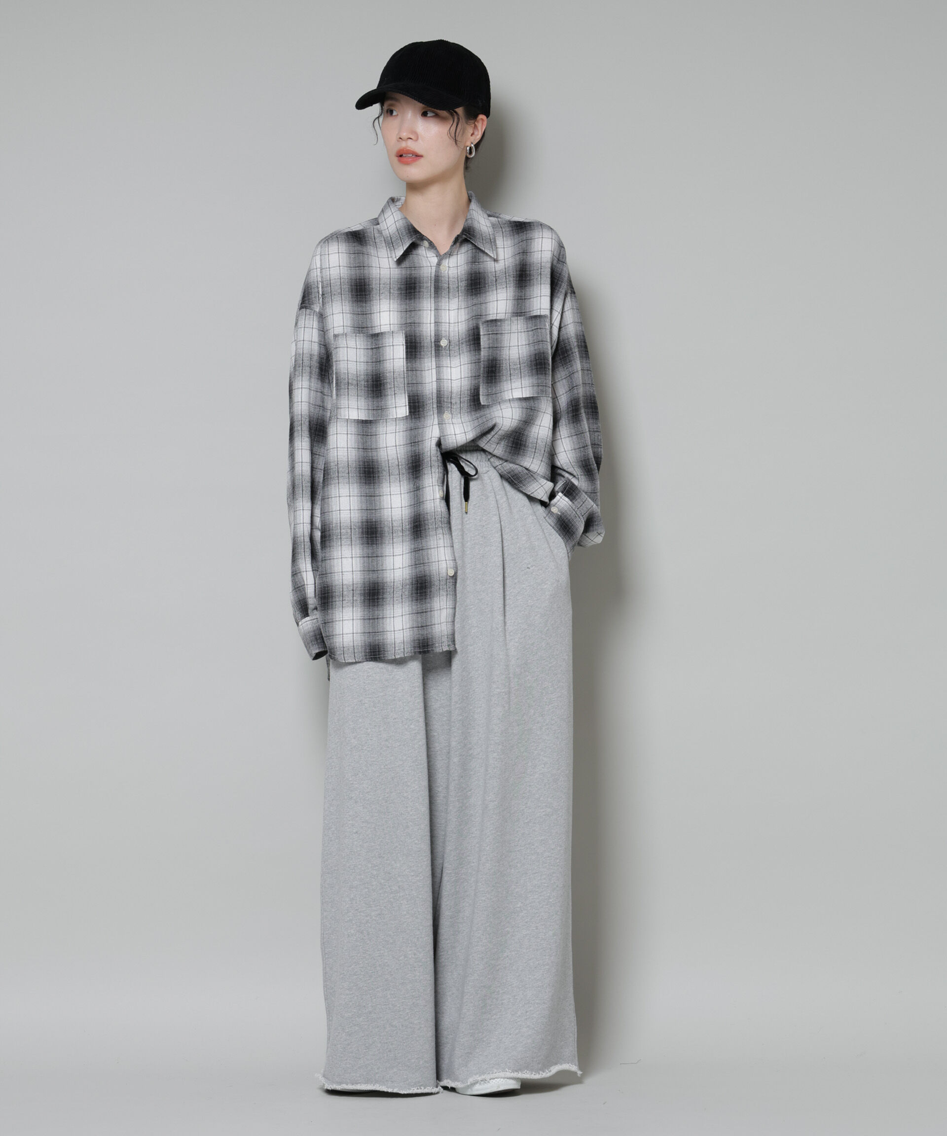 nano･universe「オーバーサイズチェックシャツ」|シャツ・ブラウス|