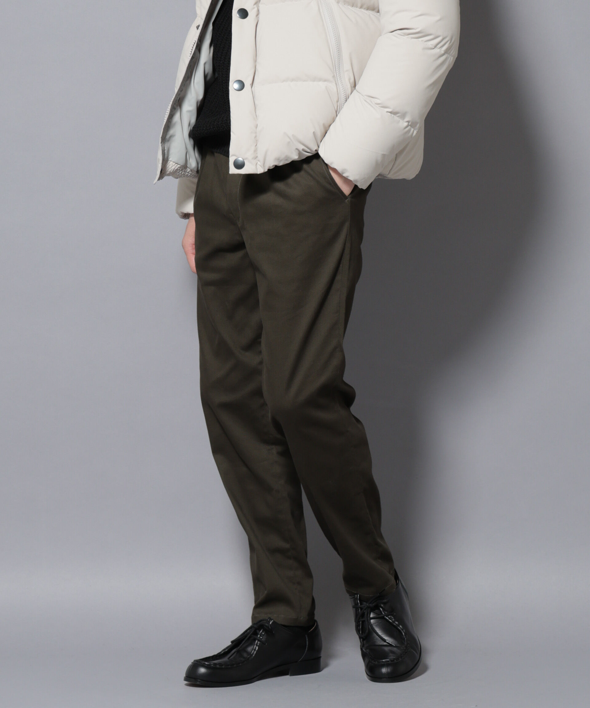 nano･universe「ストレッチコンパクトテーパード」|チノ|カーキブラウ 4