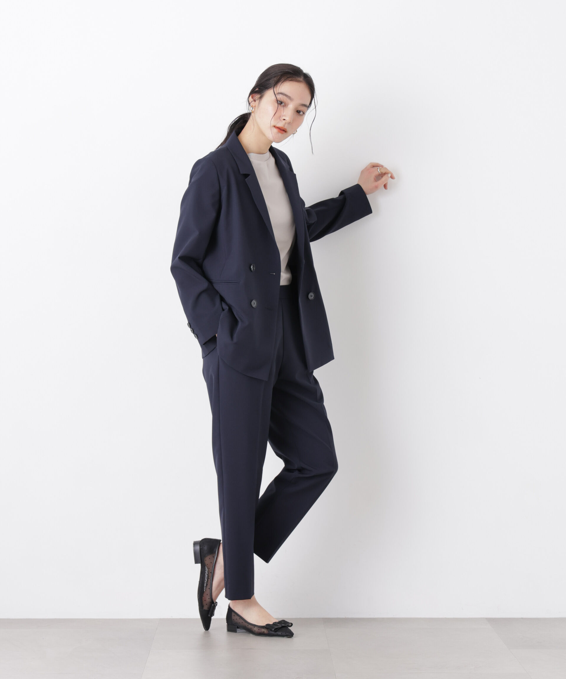 nano･universe「ライトファンクション ダブルジャケット(セットアップ可)」|テーラードジャケット|