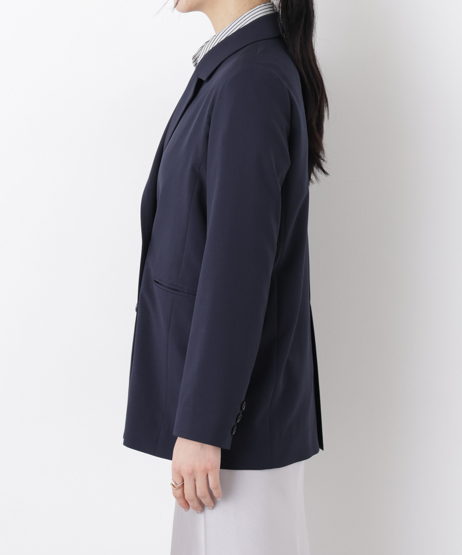 nano･universe「ライトファンクション ダブルジャケット(セットアップ可)」|テーラードジャケット|