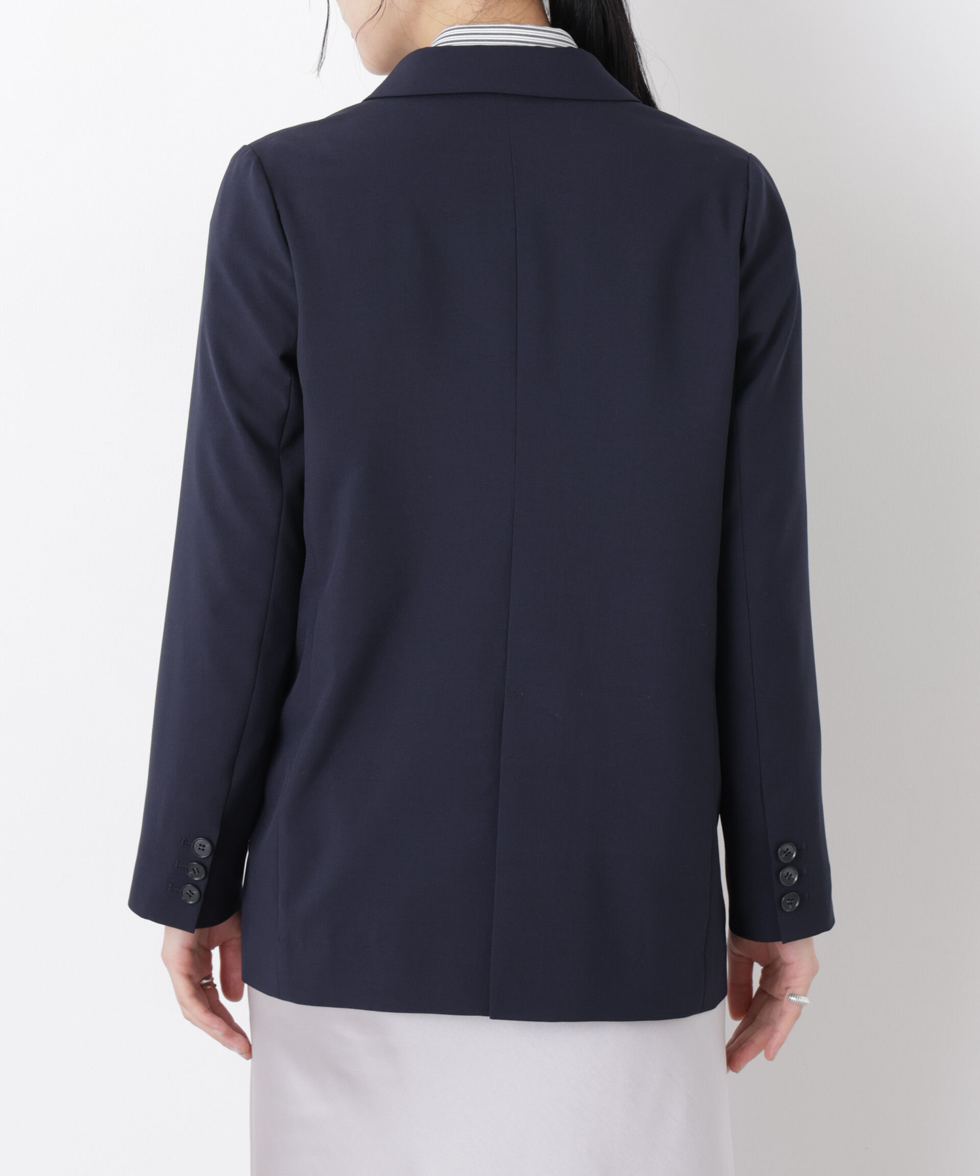 nano･universe「ライトファンクション ダブルジャケット(セットアップ可)」|テーラードジャケット|