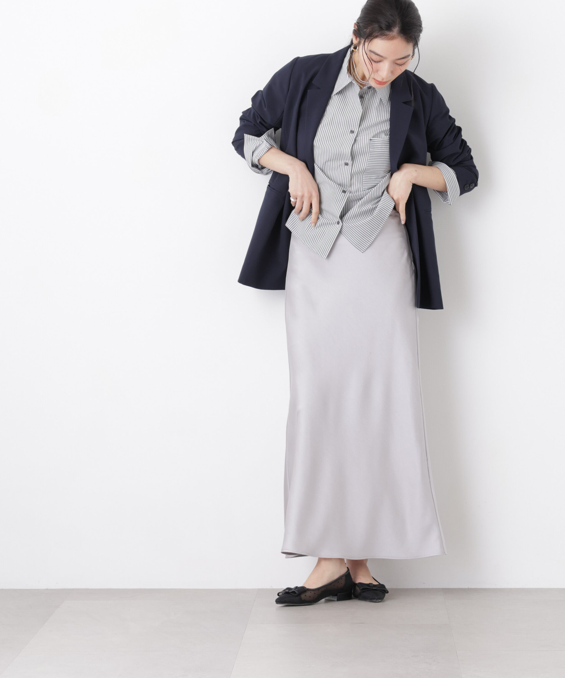 nano･universe「ライトファンクション ダブルジャケット(セットアップ可)」|テーラードジャケット|