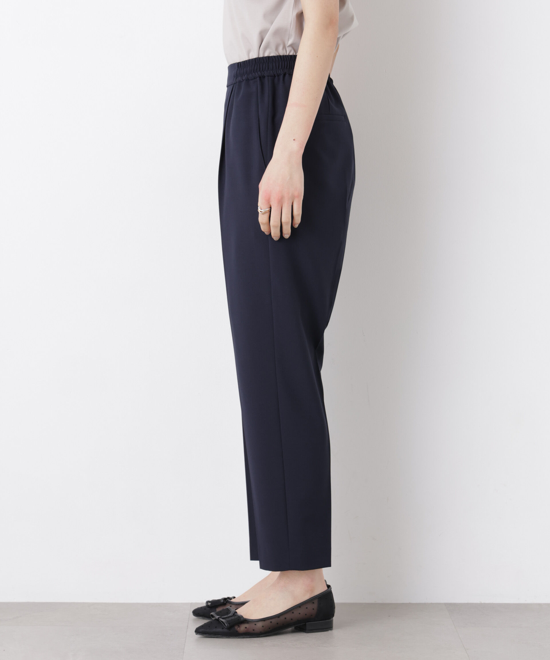 nano･universe「ライトファンクションイージーテーパードパンツ(セットアップ可)」|チノ|