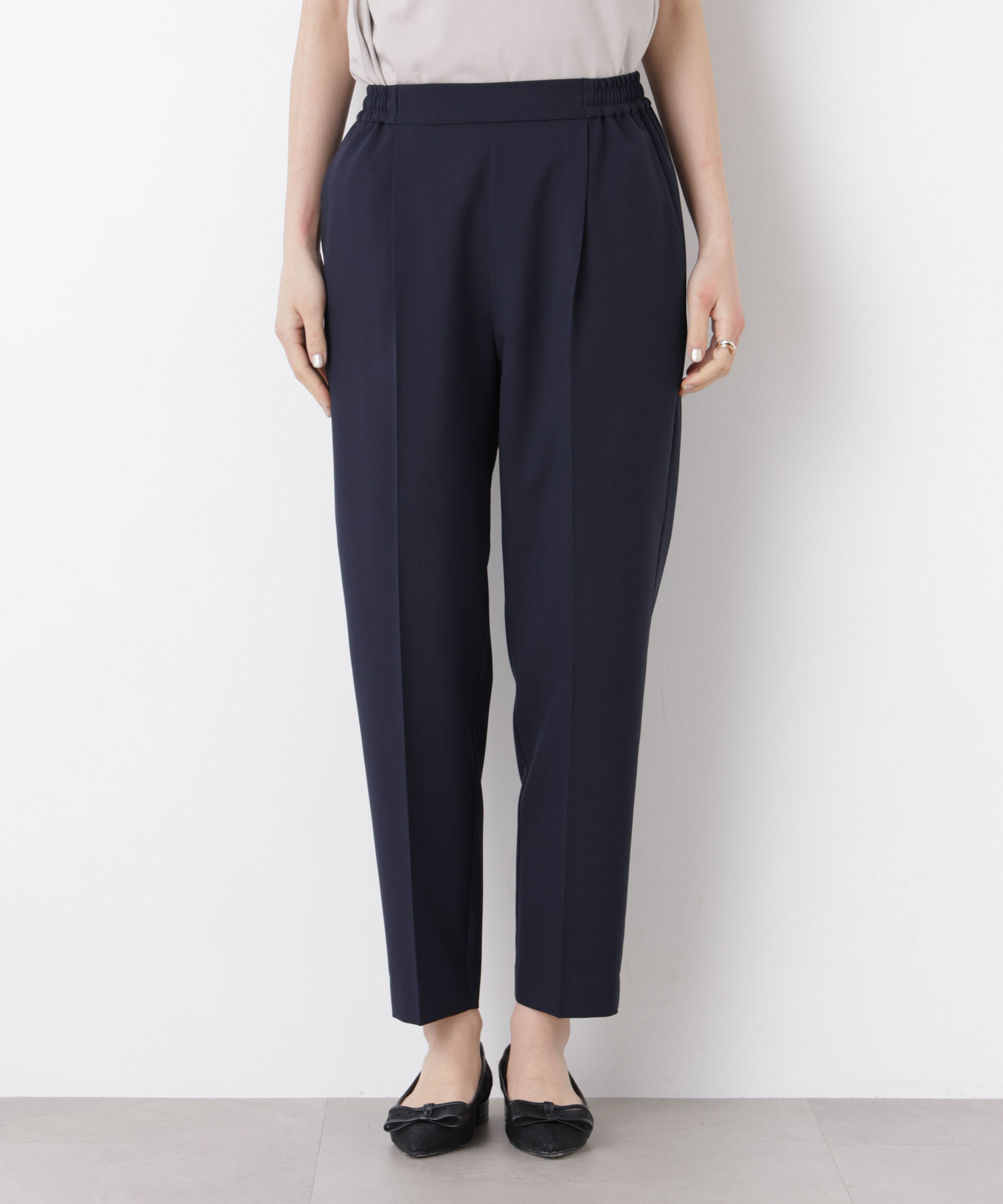 nano･universe「ライトファンクションイージーテーパードパンツ(セットアップ可)」|チノ|