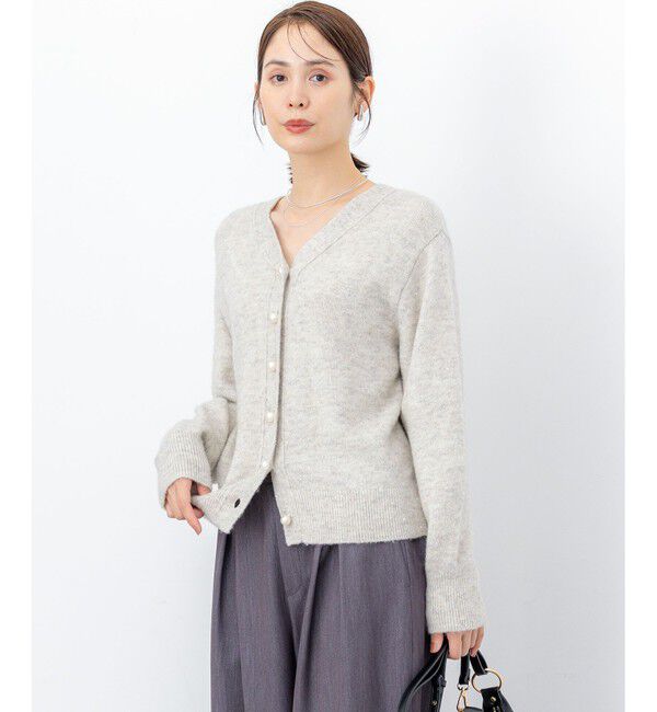 組曲「【加藤ローサさん着用 / 前後着用可】スパンコールヤーン カーディガン」|カーディガン|