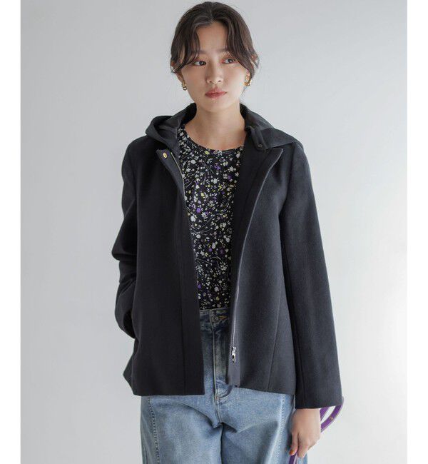 組曲「ウールモッサ ショートコート」|ミリタリー・モッズコート|ブラック系