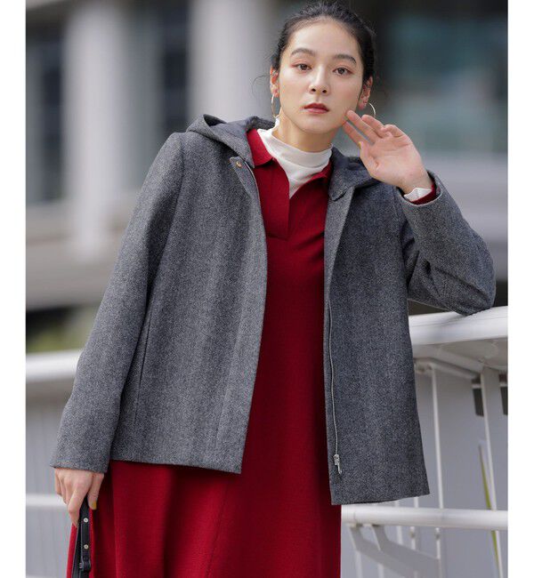 組曲「ウールモッサ ショートコート」|ミリタリー・モッズコート|ブラック系8