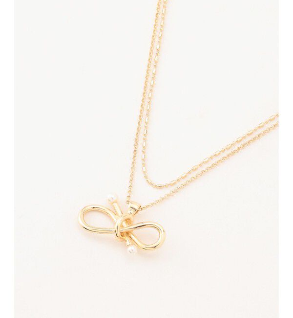 組曲「パールライクエンドノットレイヤード ネックレス」|ネックレス|