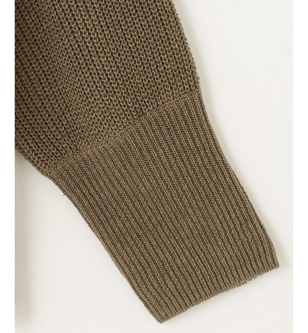 自由区「【WEB限定カラーあり・洗える】リネンミドルゲージニット カーディガン」|カーディガン|