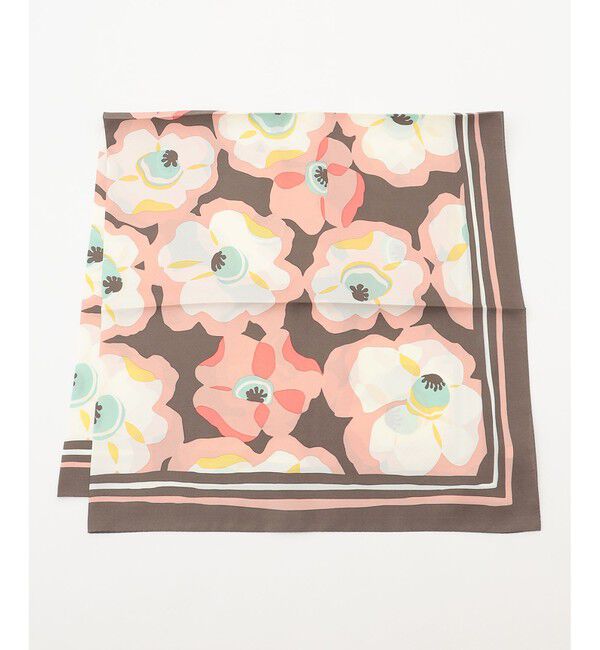 自由区「【カタログ掲載】ソフトフローラル スカーフ」|バンダナ・スカーフ|ピンク系1